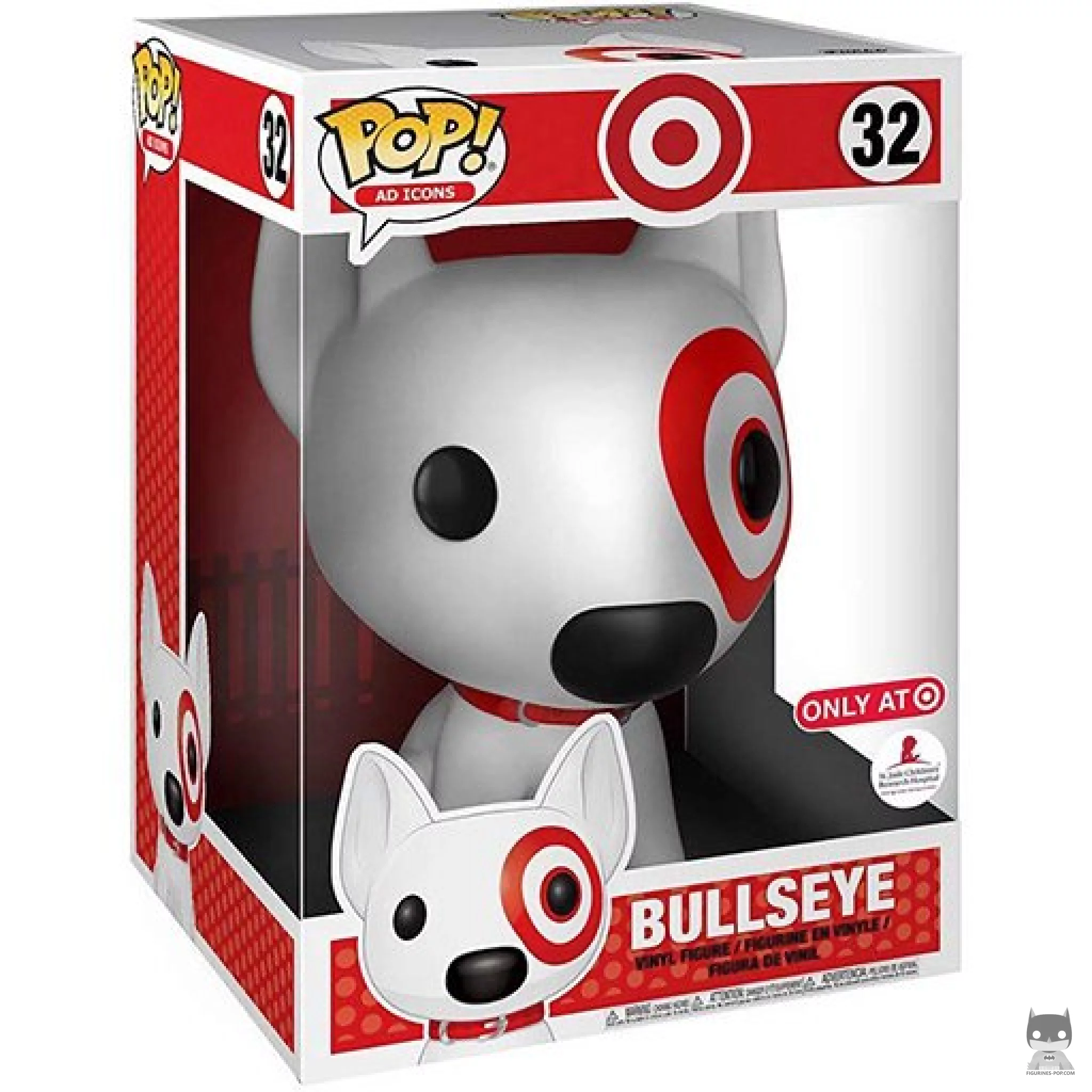 Bullseye (Supersized) Funko Pop! figure in its box