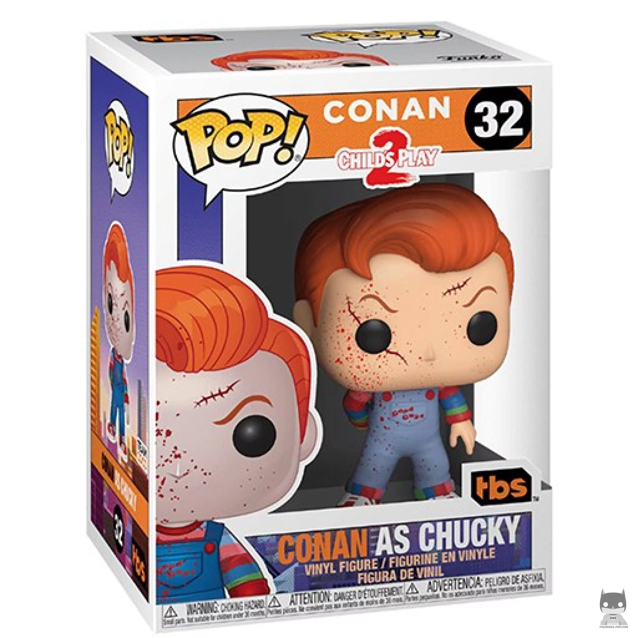 Conan as Chucky Funko Pop! figure in its box