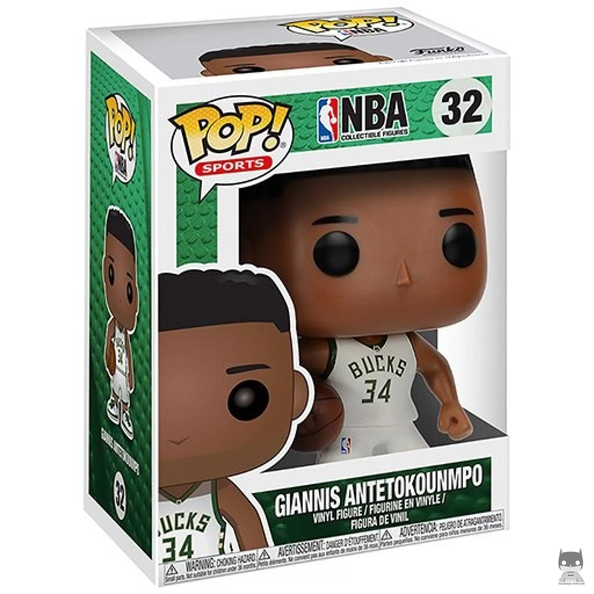 Giannis Antetokounmpo Funko Pop! figure in its box