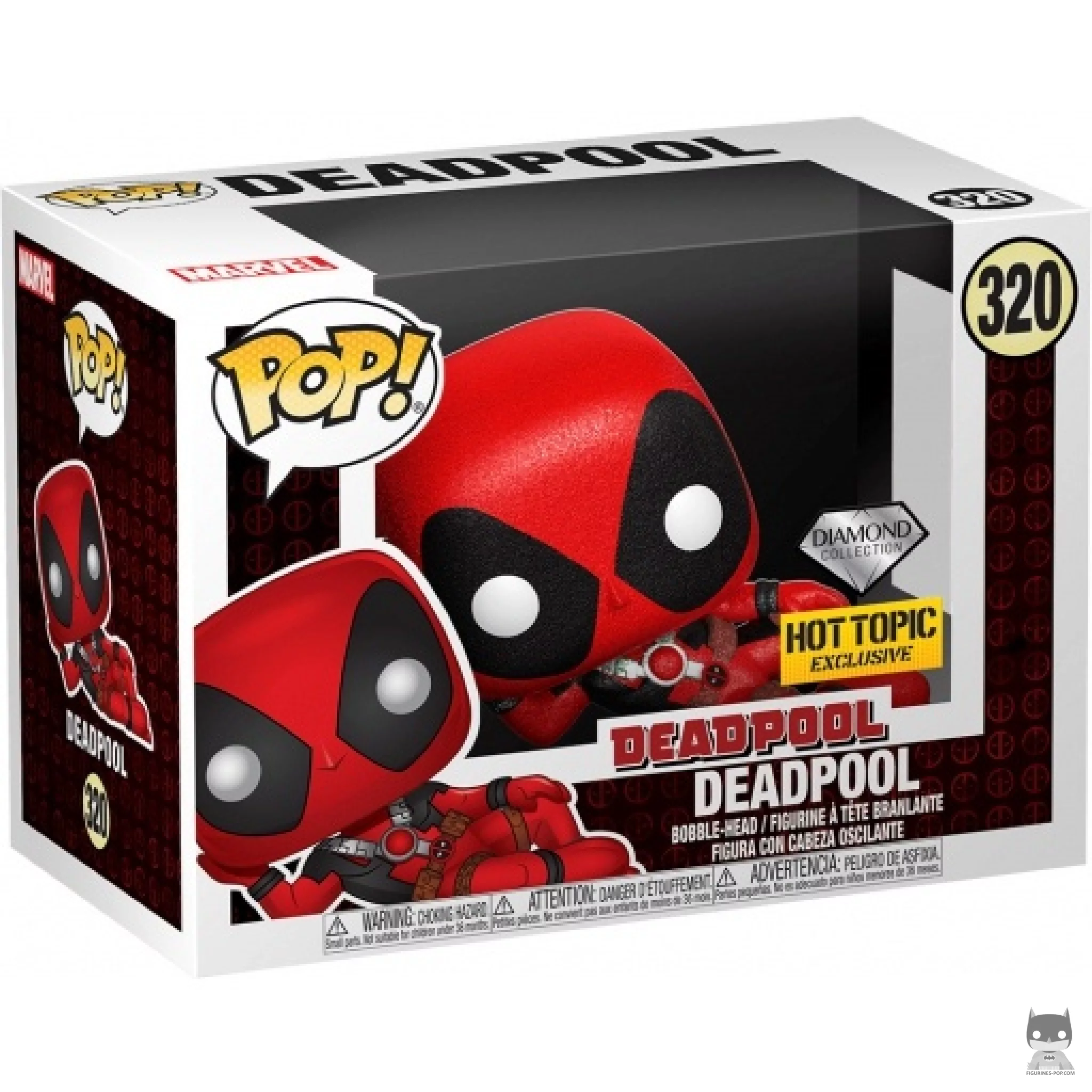 Deadpool Casual (Diamond Glitter) Funko Pop! figure in its box