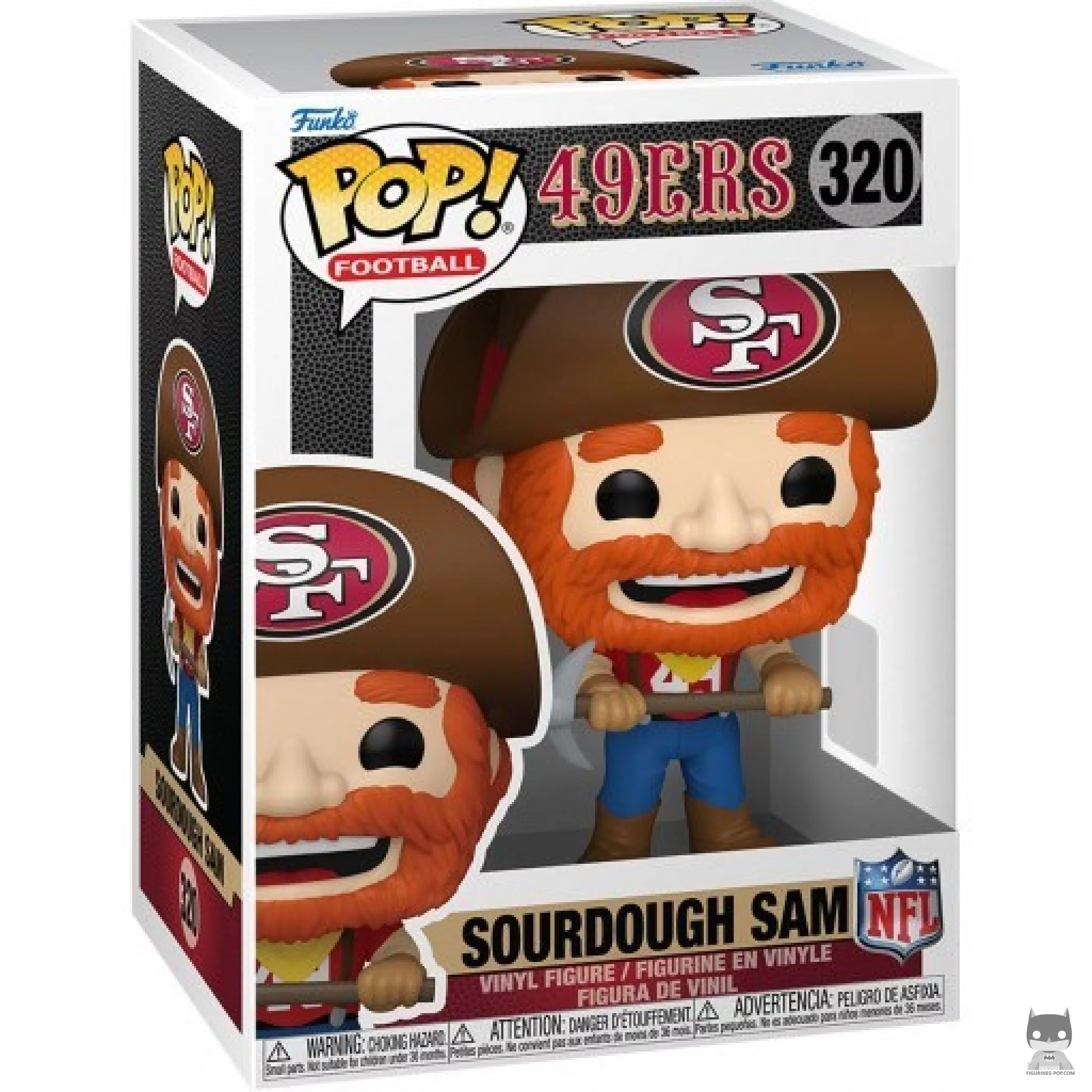 Sourdough Sam (49Ers) Funko Pop! figure in its box