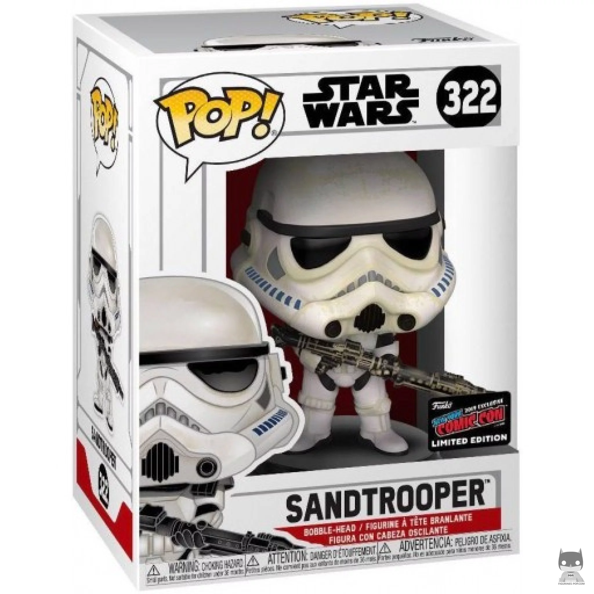Sandtrooper Funko Pop! figure in its box
