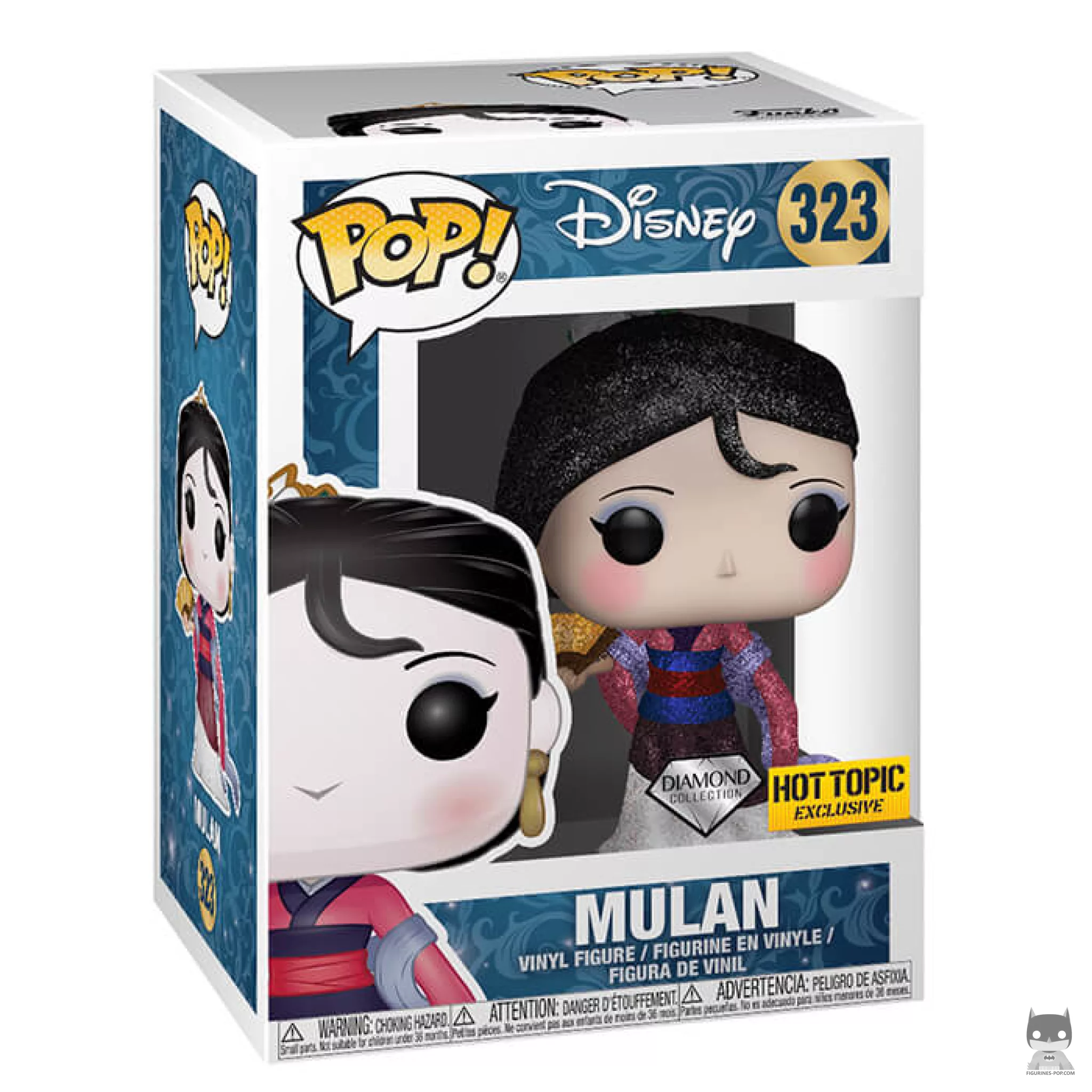 Mulan (Diamond Glitter) Funko Pop! figure in its box