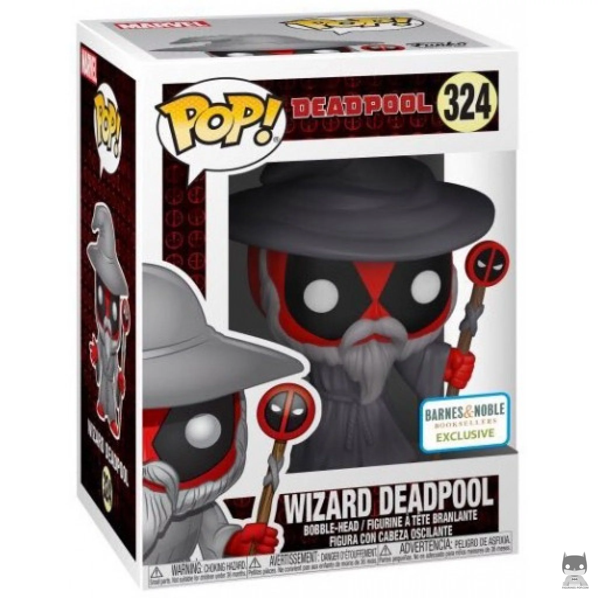 Wizard Deadpool Funko Pop! figure in its box