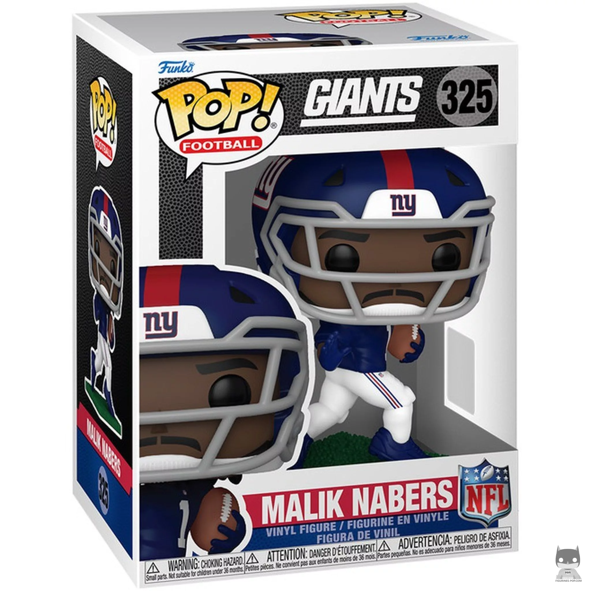 Malik Nabers Funko Pop! figure in its box
