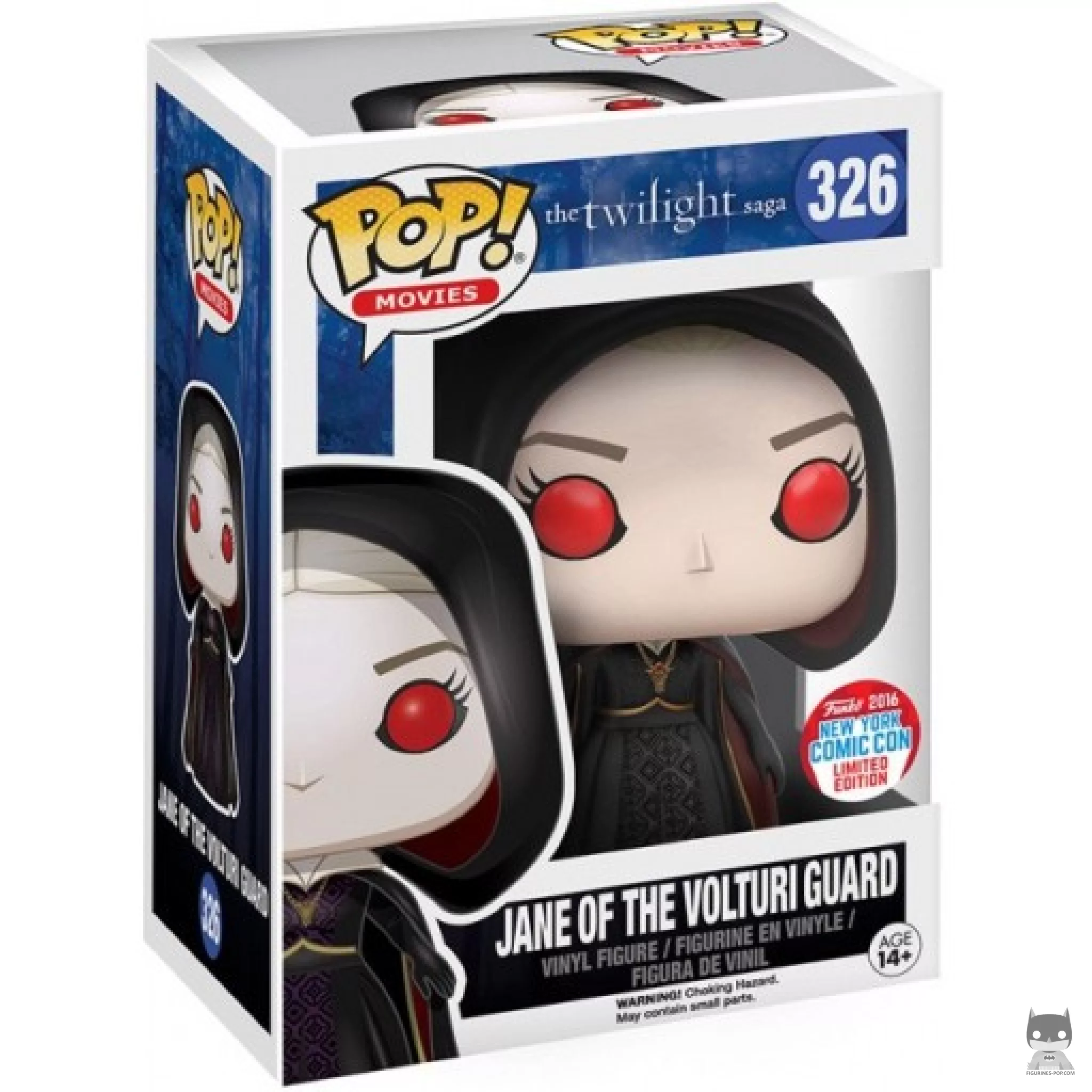 Jane of the Volturi Guard Hooded Funko Pop! figure in its box
