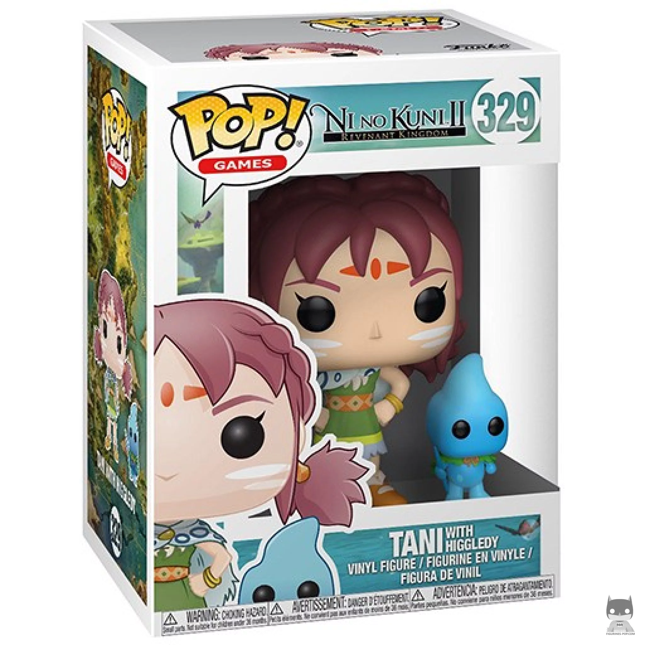 Tani with Higgledy Funko Pop! figure in its box