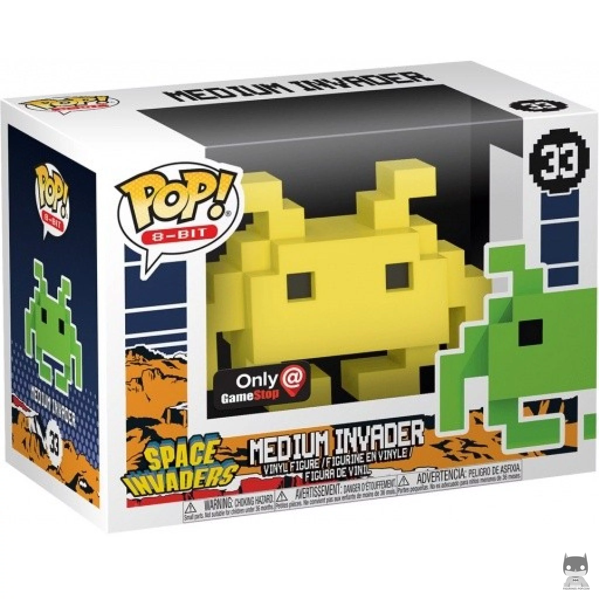 Medium Invader (Yellow) Funko Pop! figure in its box