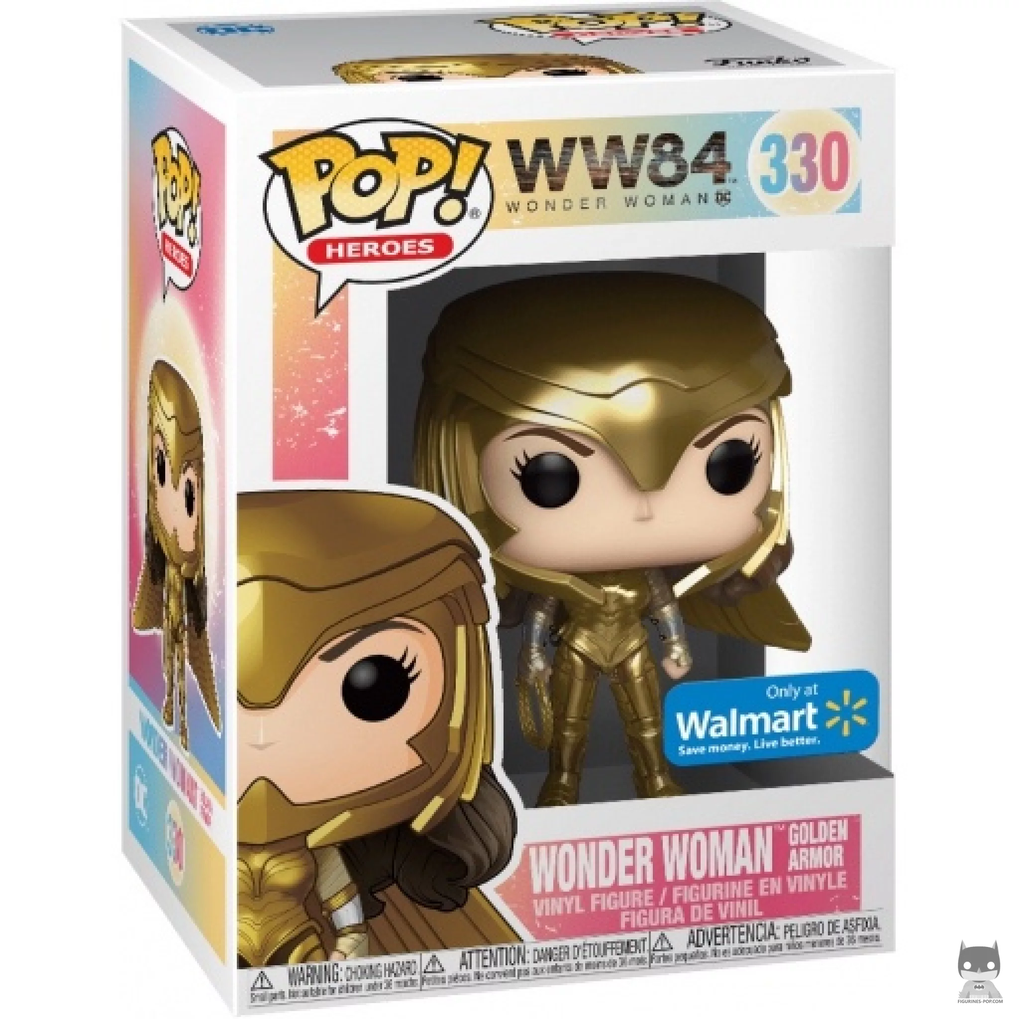 Wonder Woman Golden Armor (Metallic) Funko Pop! figure in its box