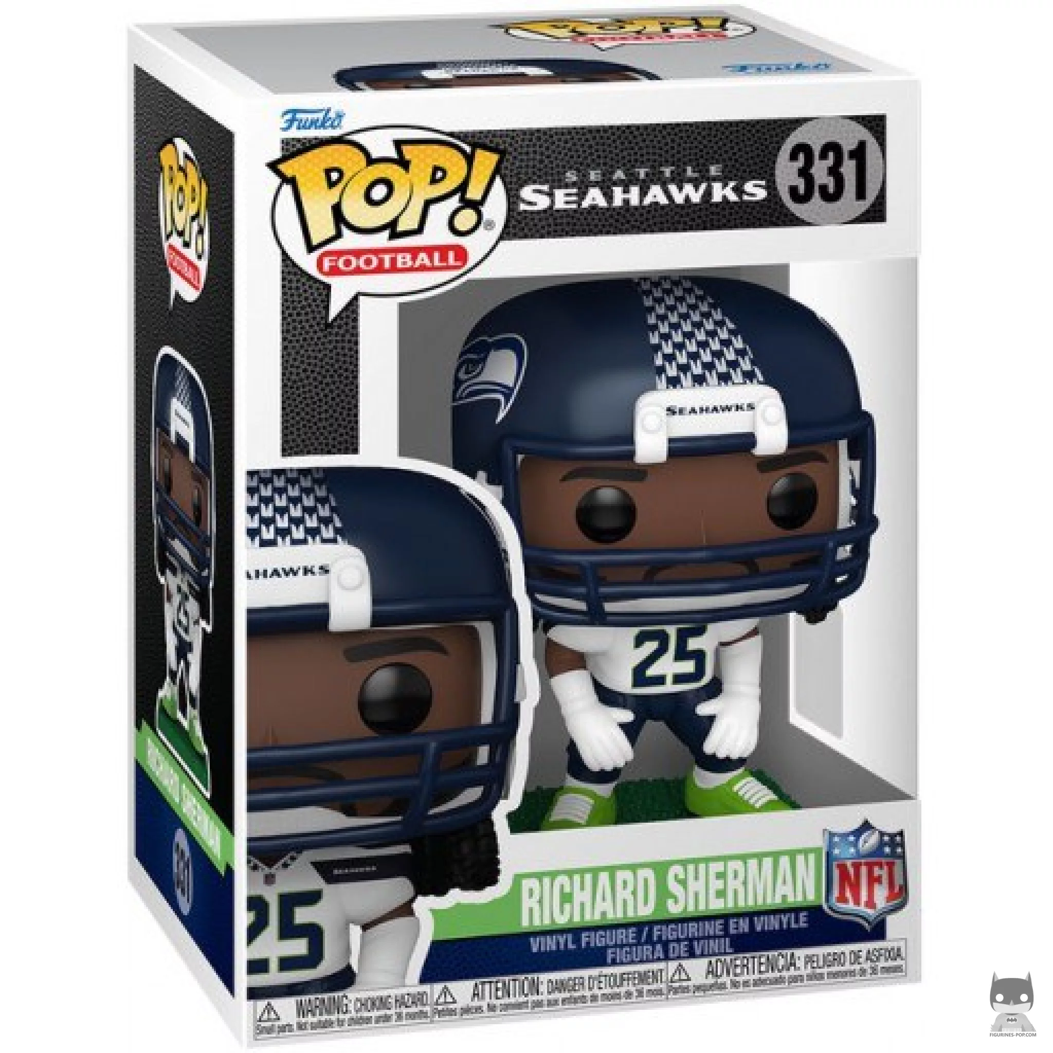 Richard Sherman Funko Pop! figure in its box
