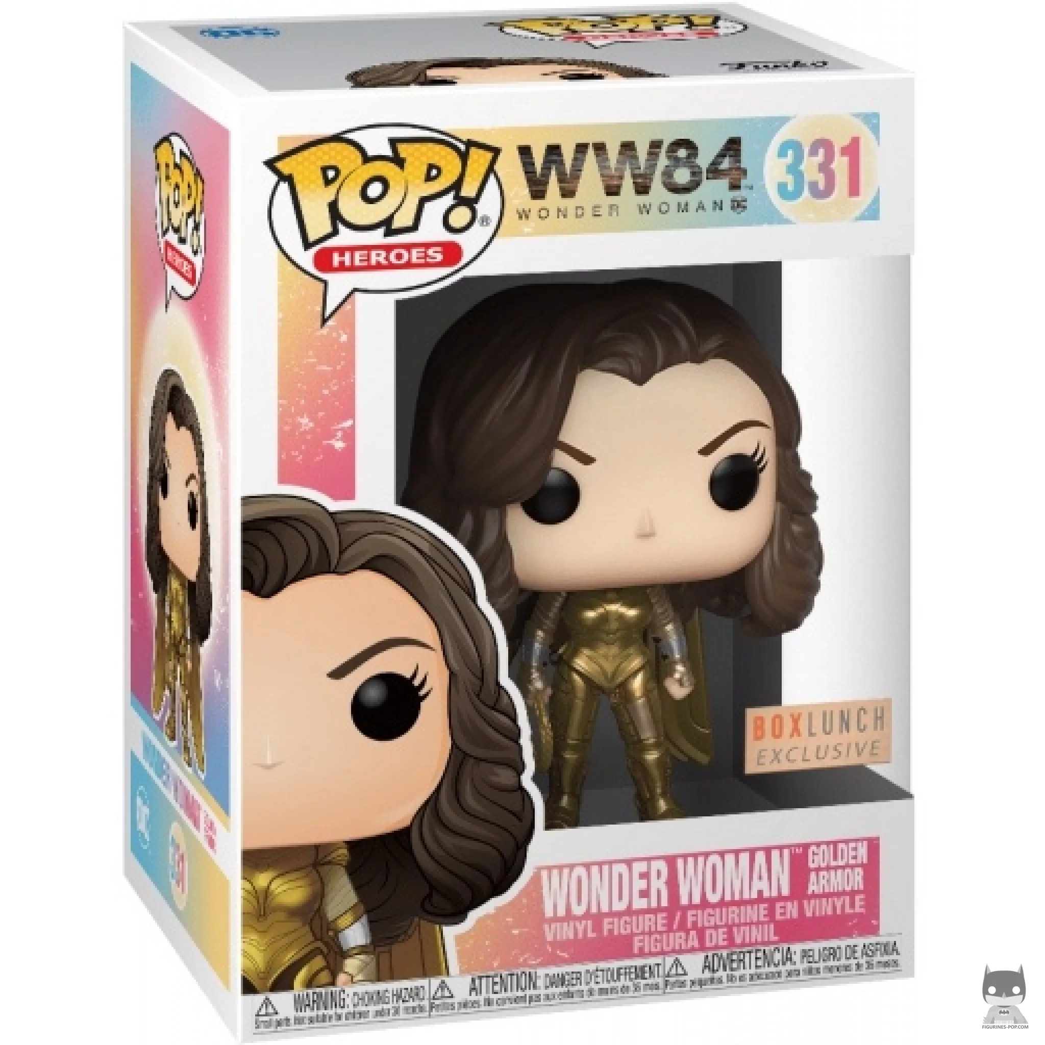 Wonder Woman Golden Armor (Metallic) Funko Pop! figure in its box