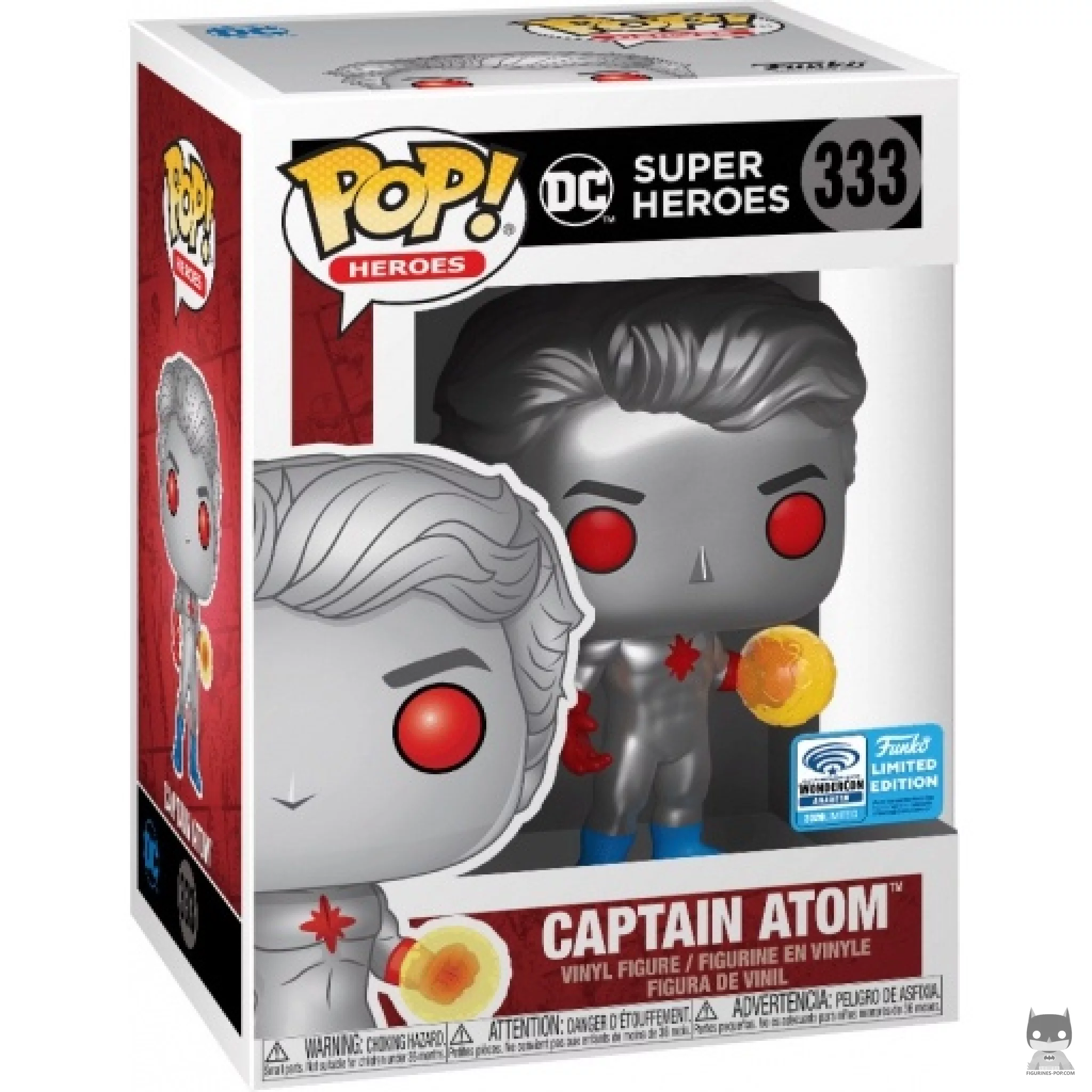 Captain Atom Funko Pop! figure in its box