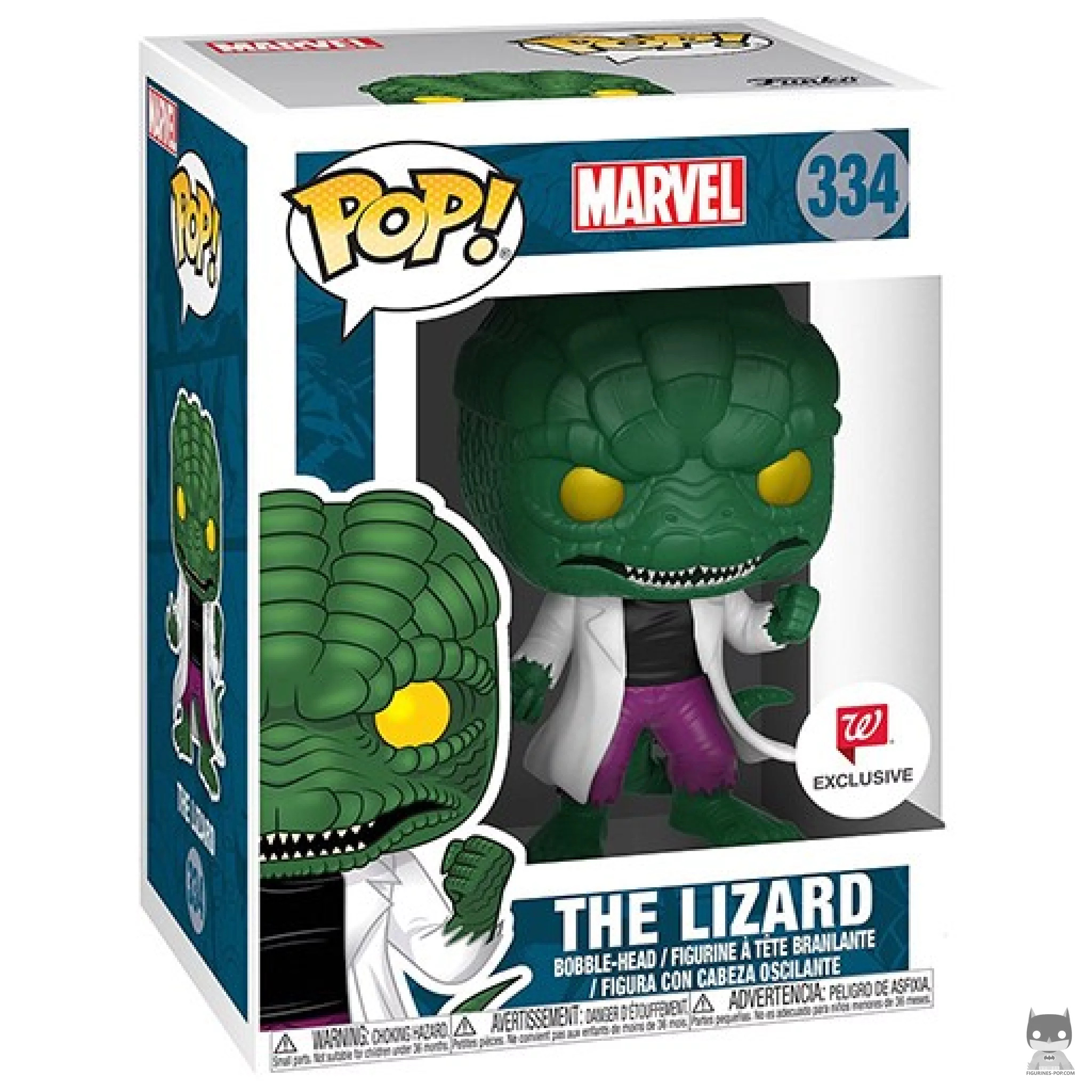 The Lizard Funko Pop! figure in its box