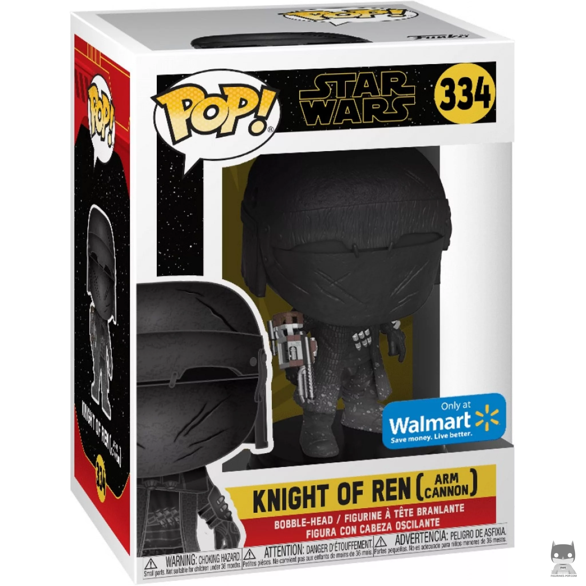 Knight of Ren Cannon Arm Funko Pop! figure in its box