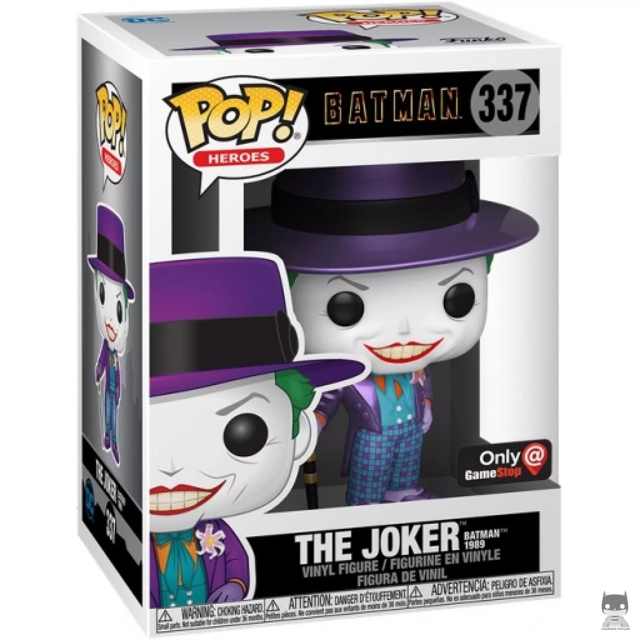 The Joker (Batman 1989) (Metallic) Funko Pop! figure in its box