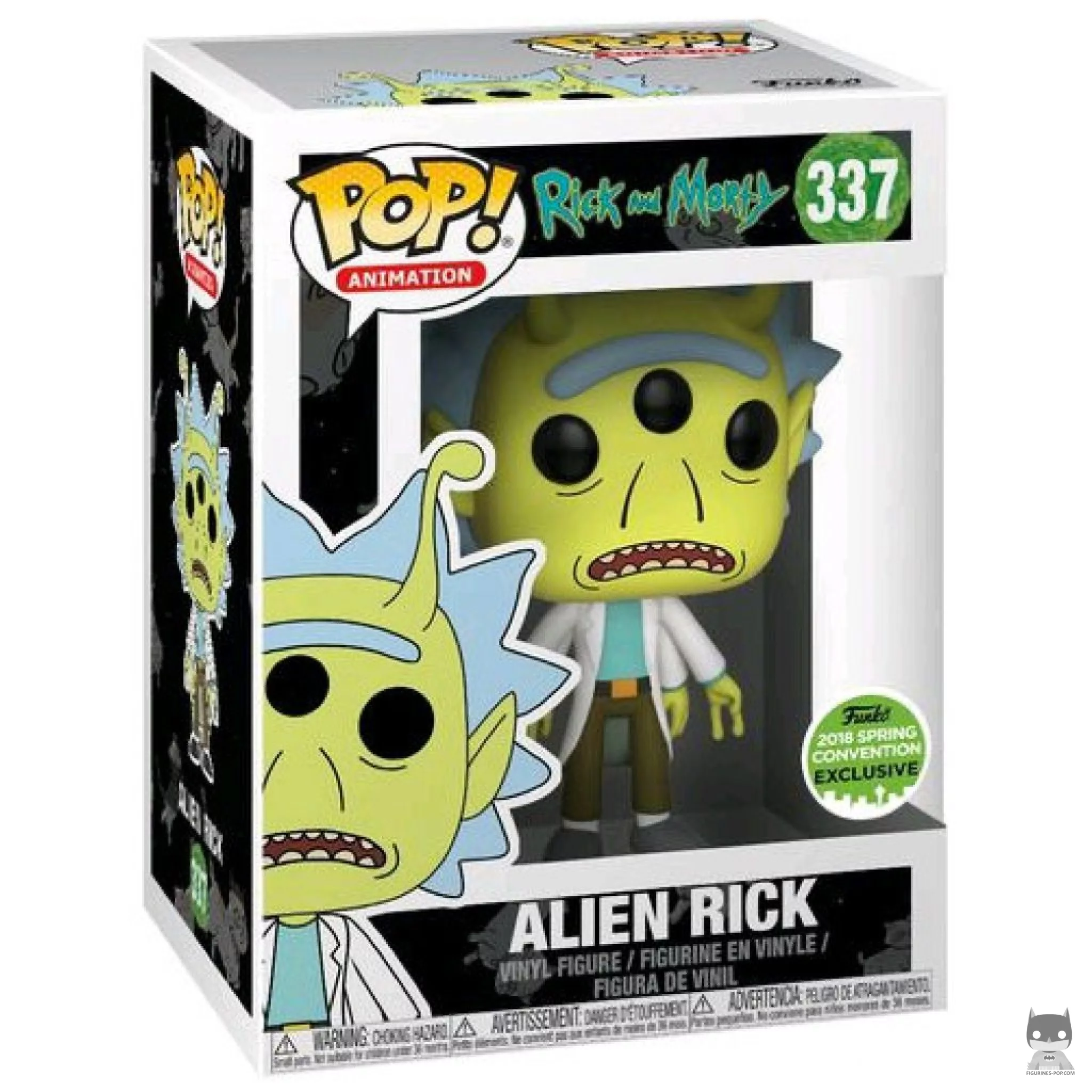 Alien Rick Funko Pop! figure in its box