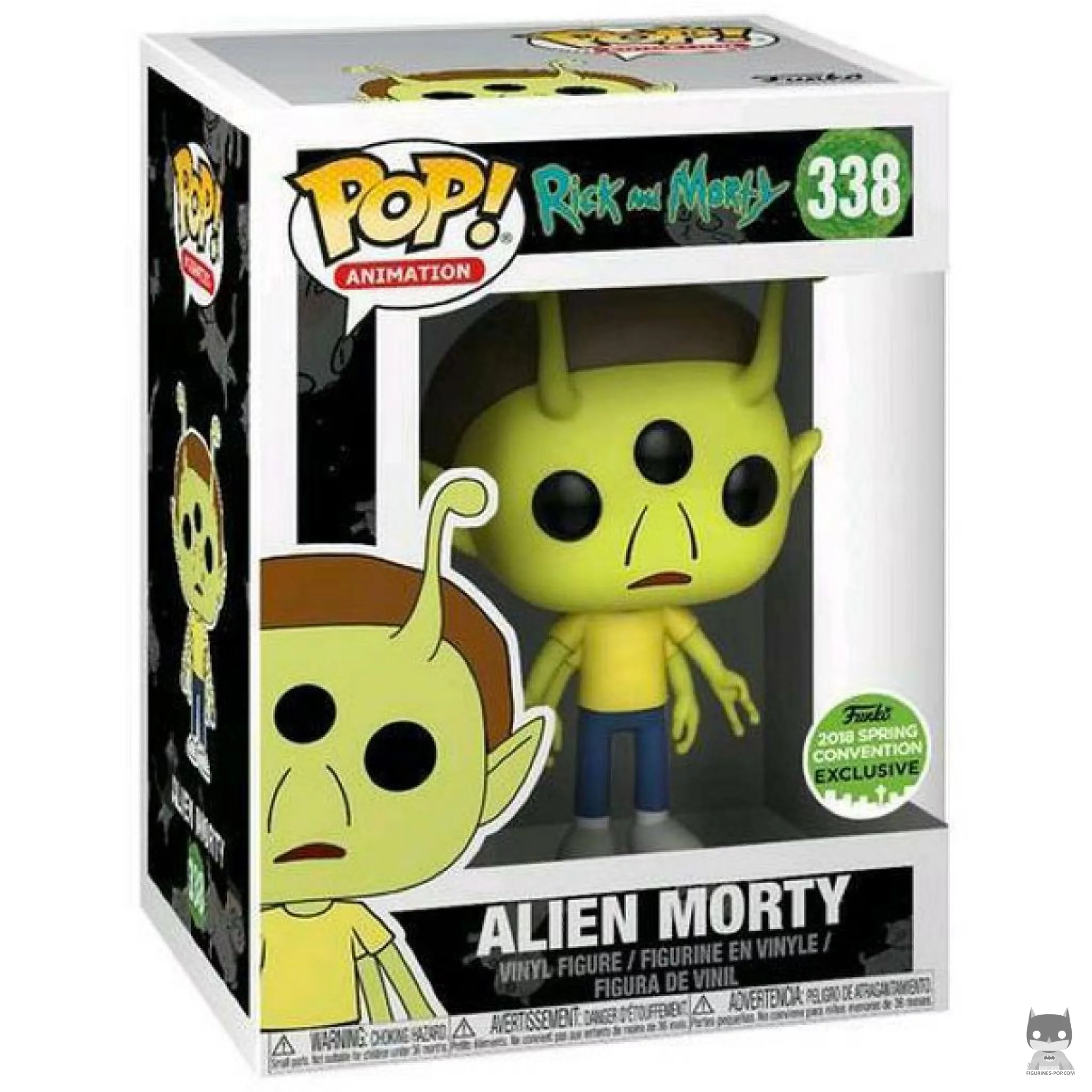 Alien Morty Funko Pop! figure in its box