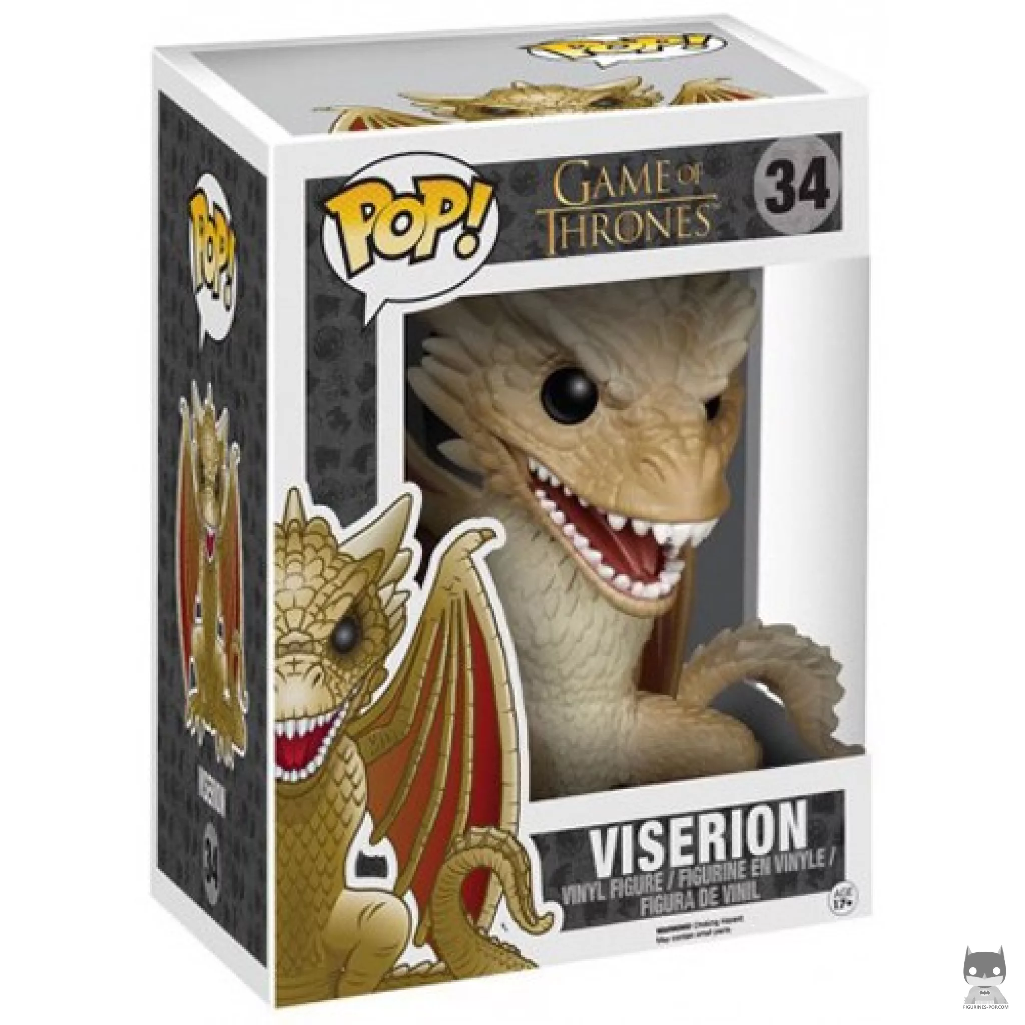 Viserion (Supersized) Funko Pop! figure in its box
