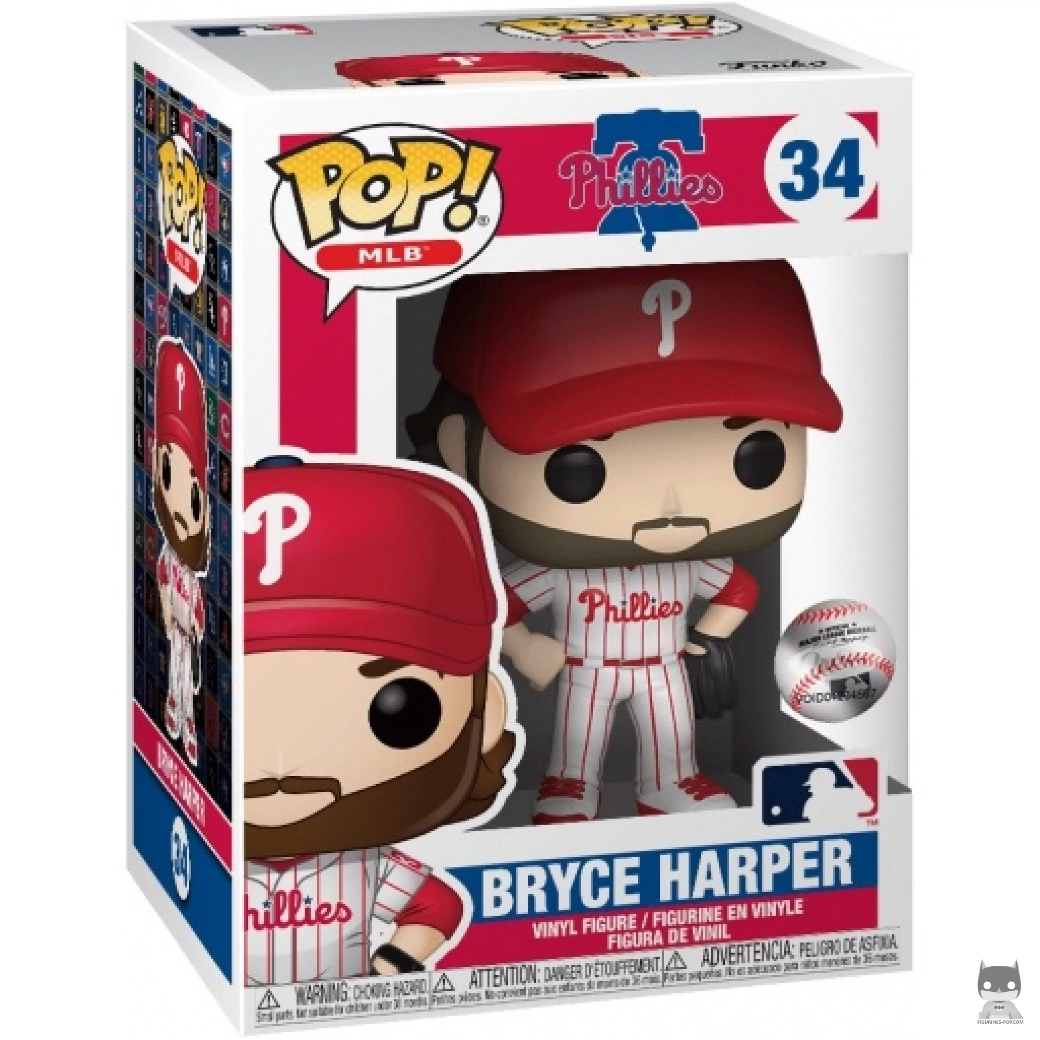 Bryce Harper Funko Pop! figure in its box