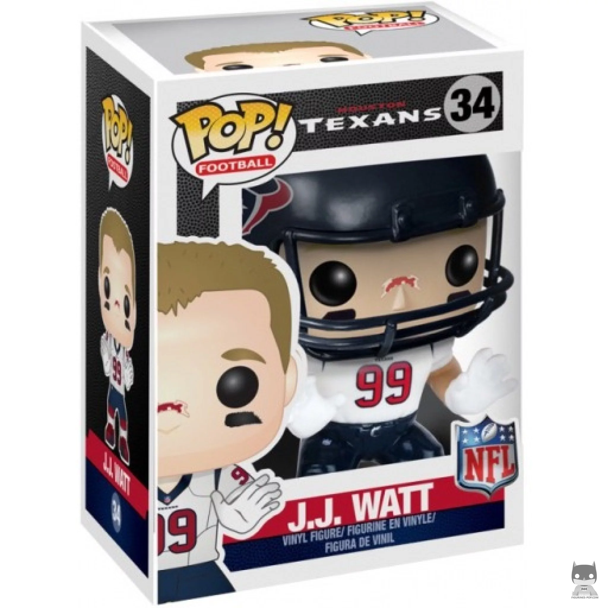 JJ Watt Funko Pop! figure in its box