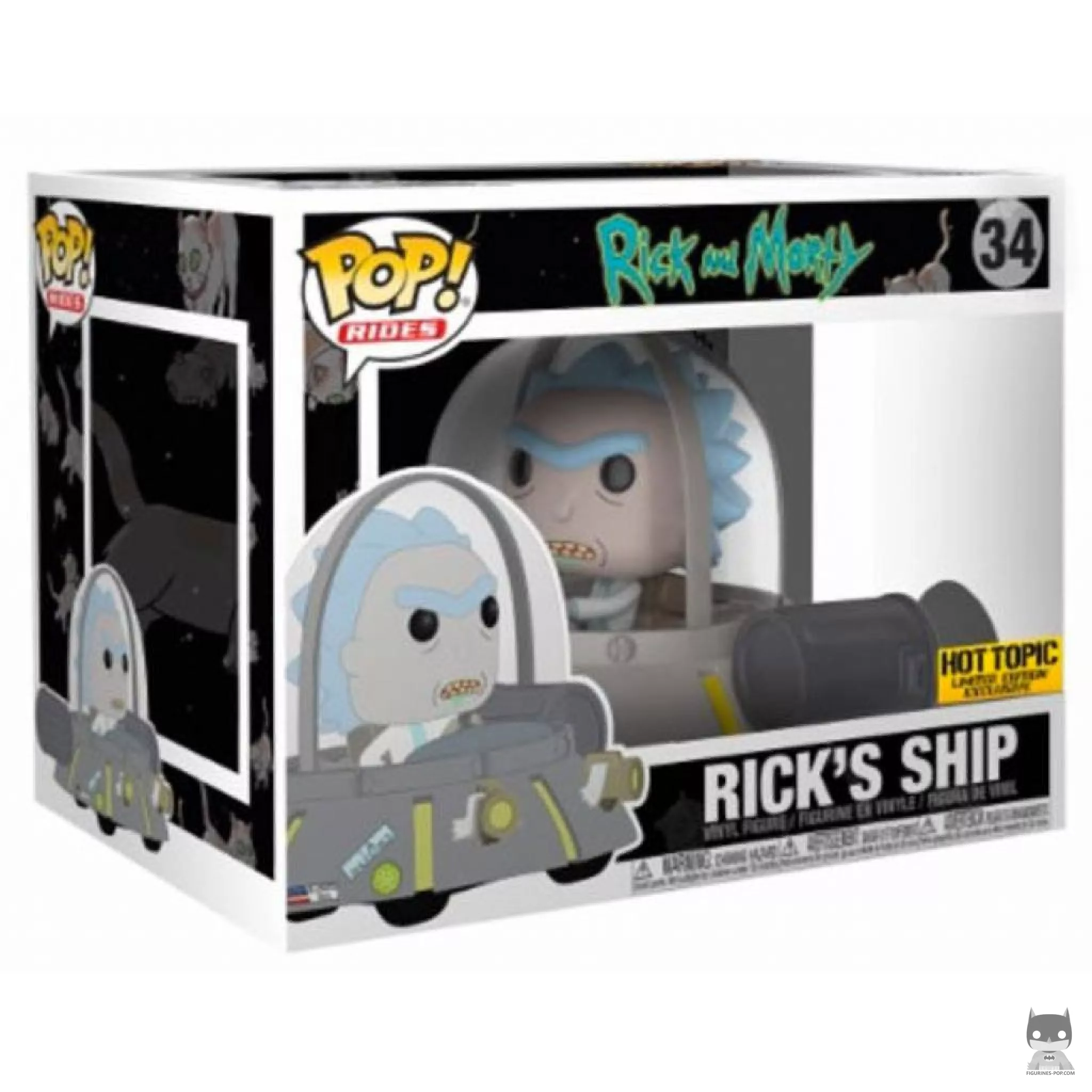 Rick with Ship Funko Pop! figure in its box