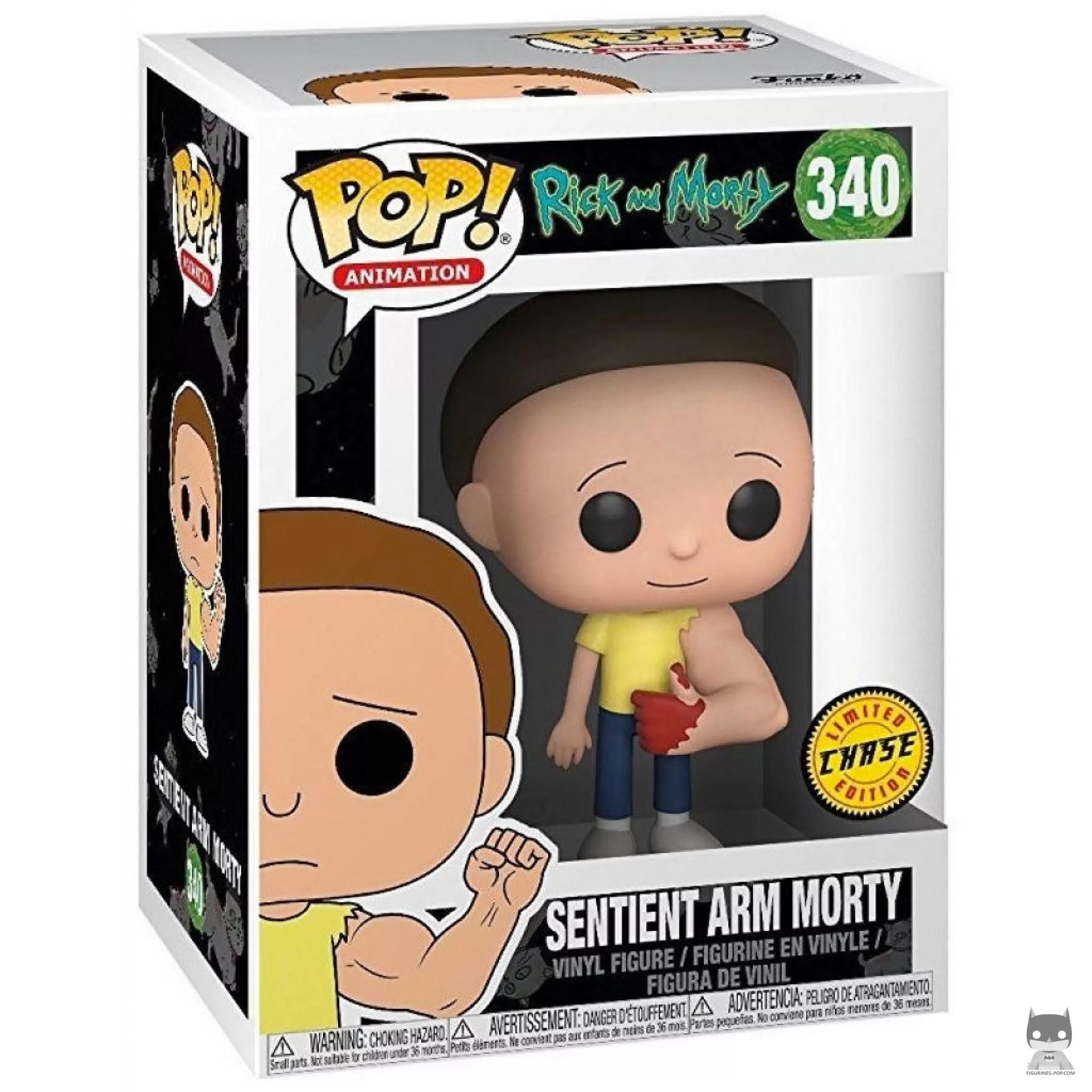 Sentient Arm Morty (Chase) Funko Pop! figure in its box