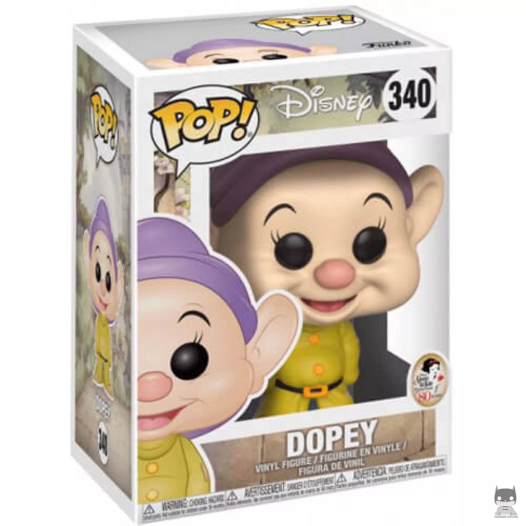 Dopey Funko Pop! figure in its box