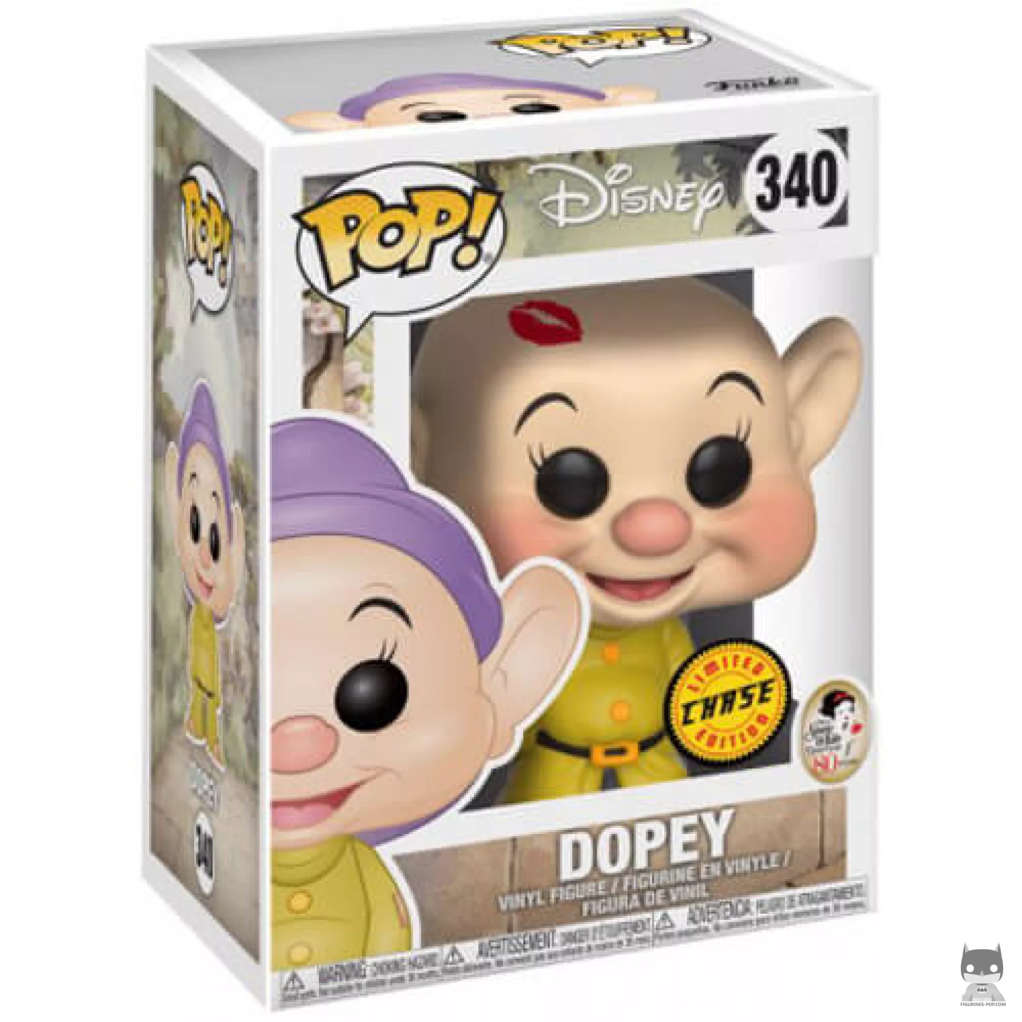 Dopey with lipstick mark (Chase) Funko Pop! figure in its box