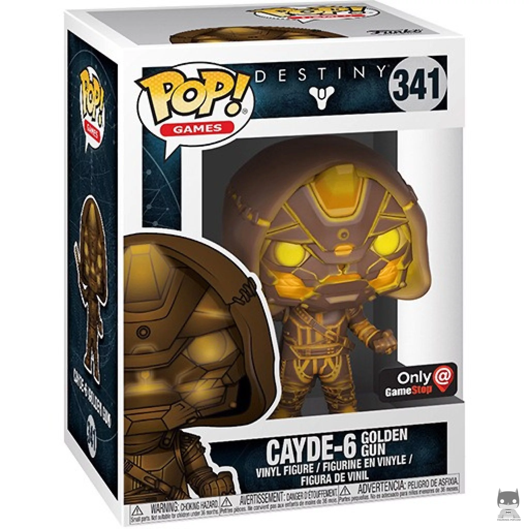 Cayde-6 with Golden Gun (Gold) Funko Pop! figure in its box