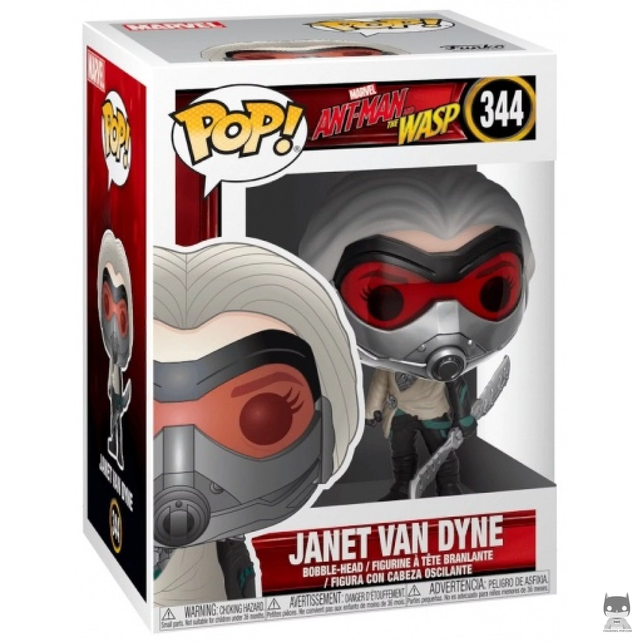 Janet van Dyne Funko Pop! figure in its box
