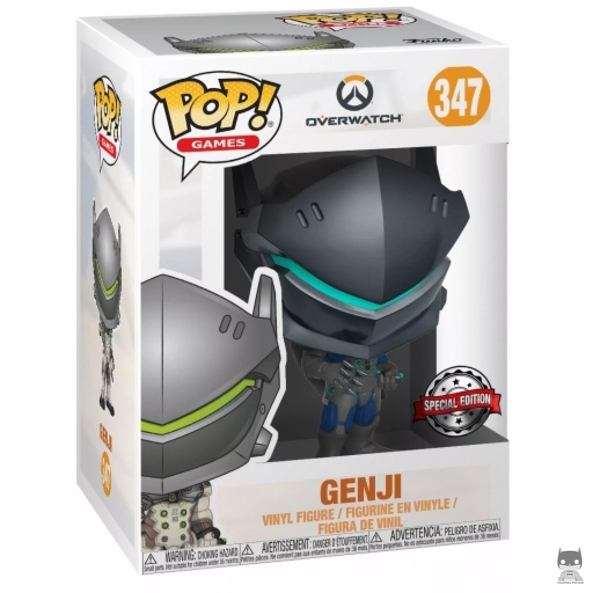 Genji (Carbon Fiber) Funko Pop! figure in its box