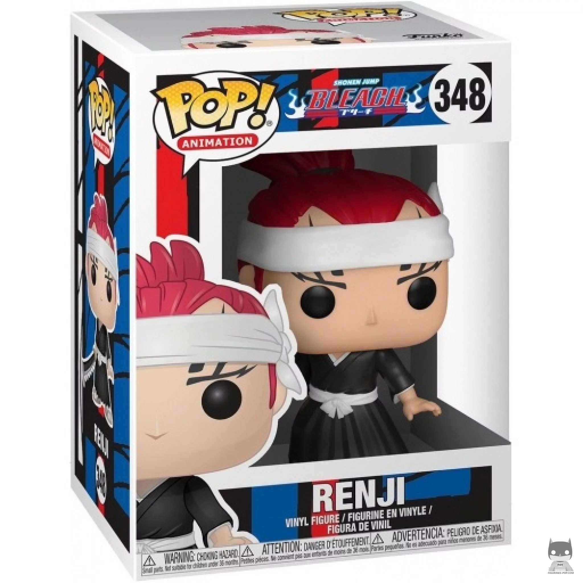 Renji Abarai with Sword Funko Pop! figure in its box