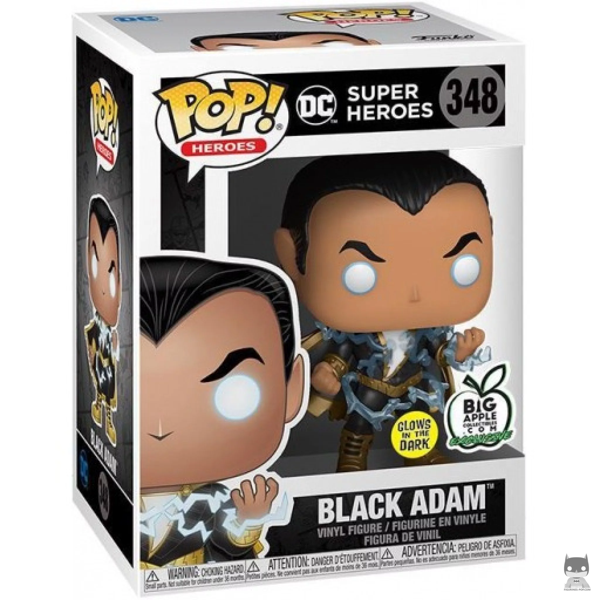 Black Adam (Glow in the Dark) Funko Pop! figure in its box