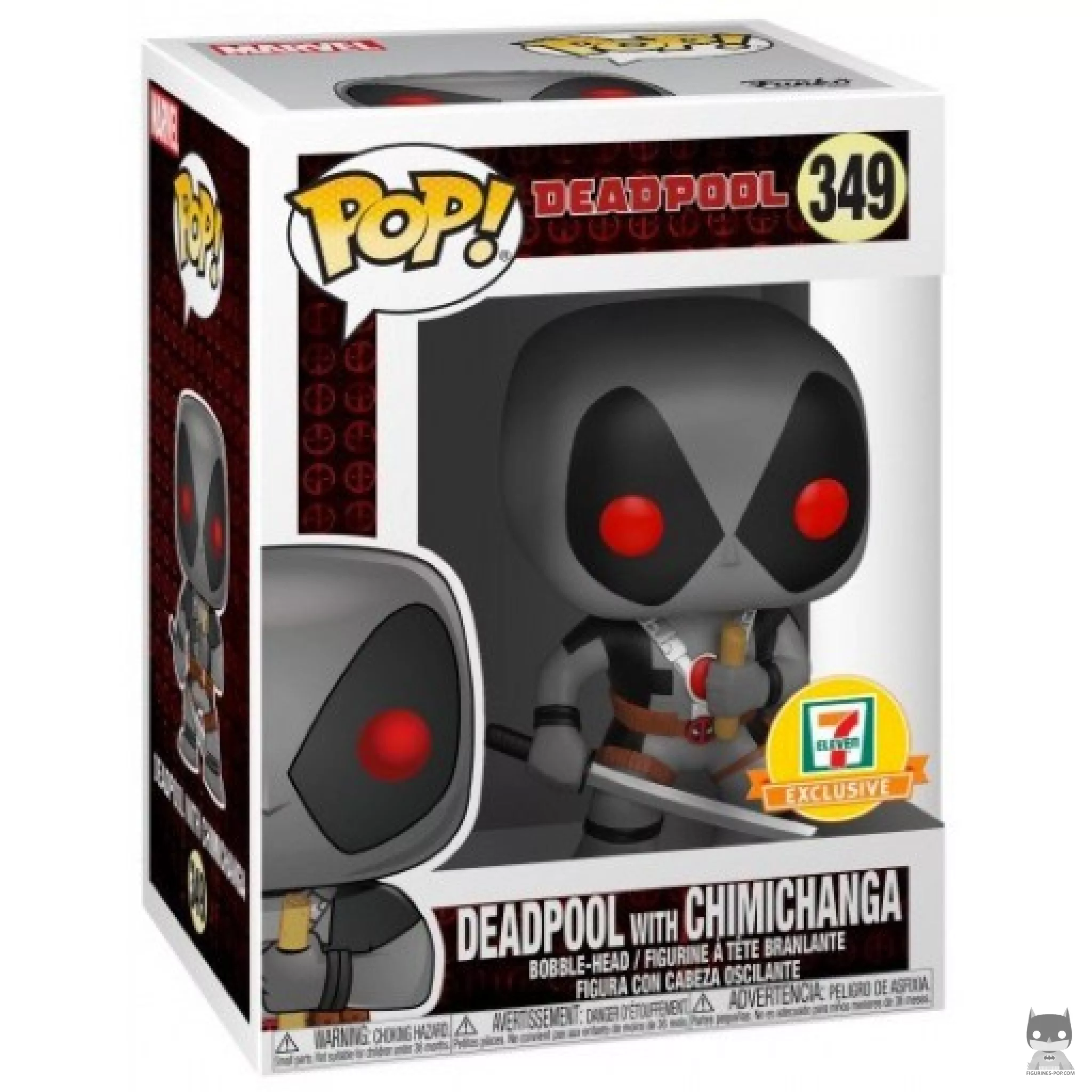 Deadpool with Chimichanga Funko Pop! figure in its box