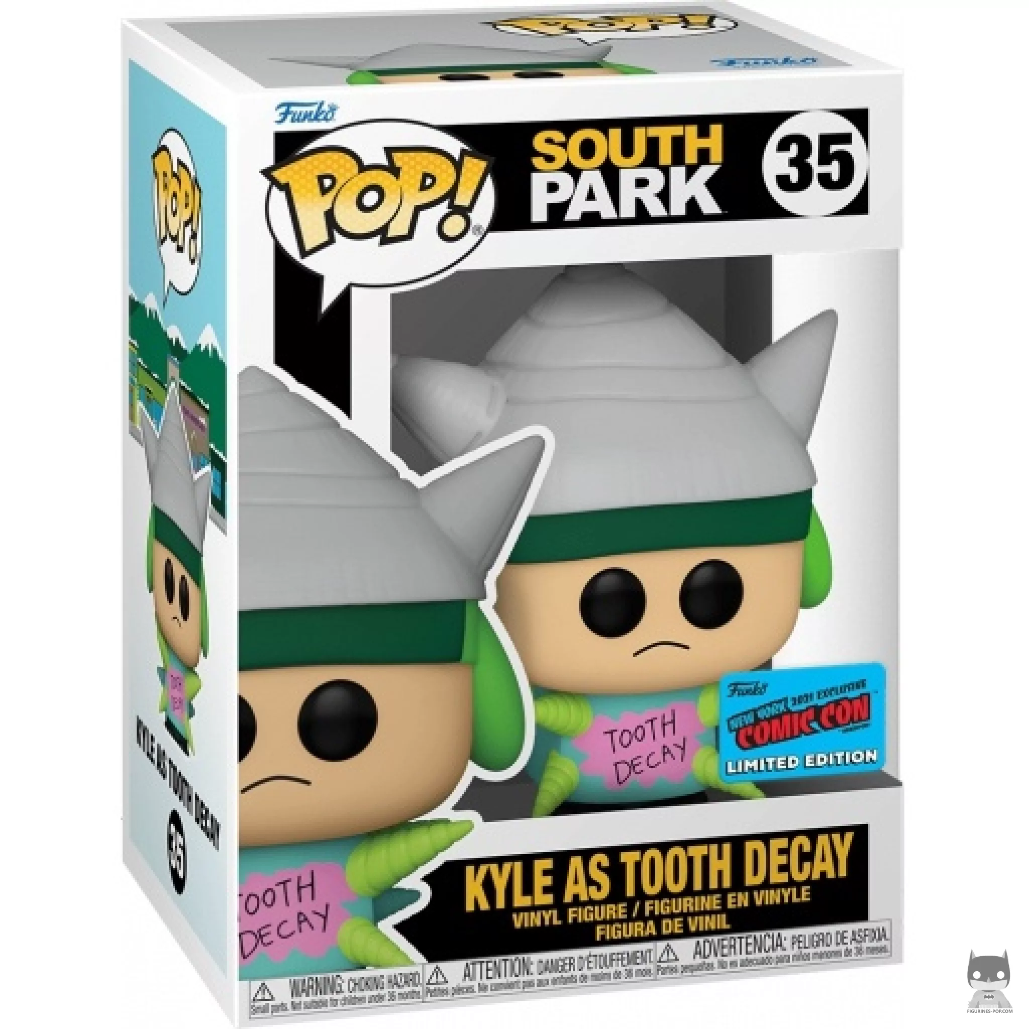 Kyle as Tooth Decay Funko Pop! figure in its box