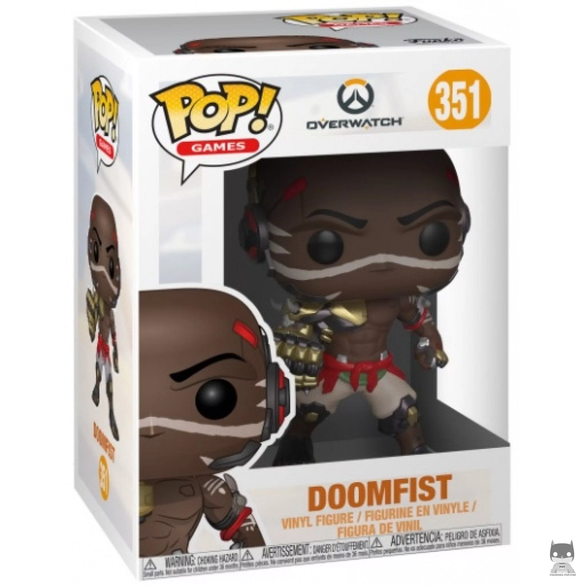 Doomfist Funko Pop! figure in its box