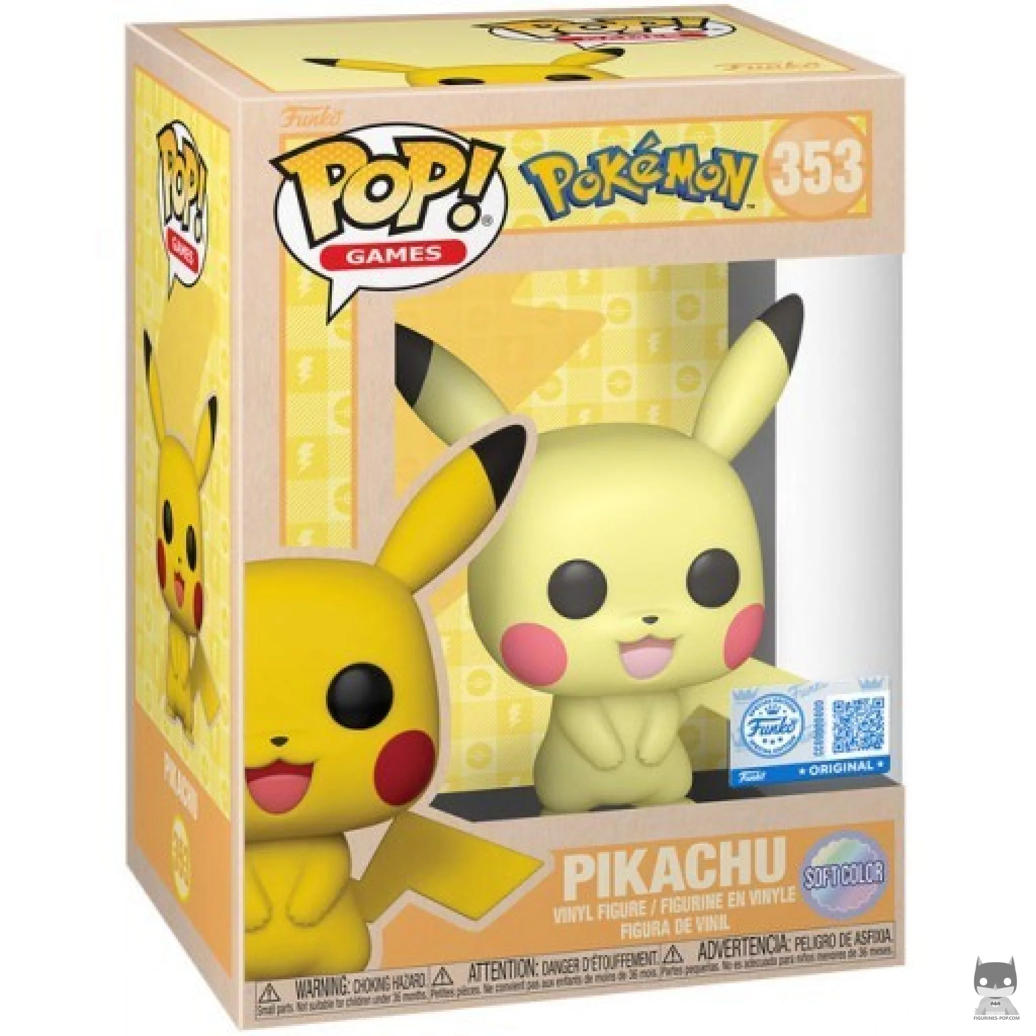 Pikachu (Soft Color) Funko Pop! figure in its box