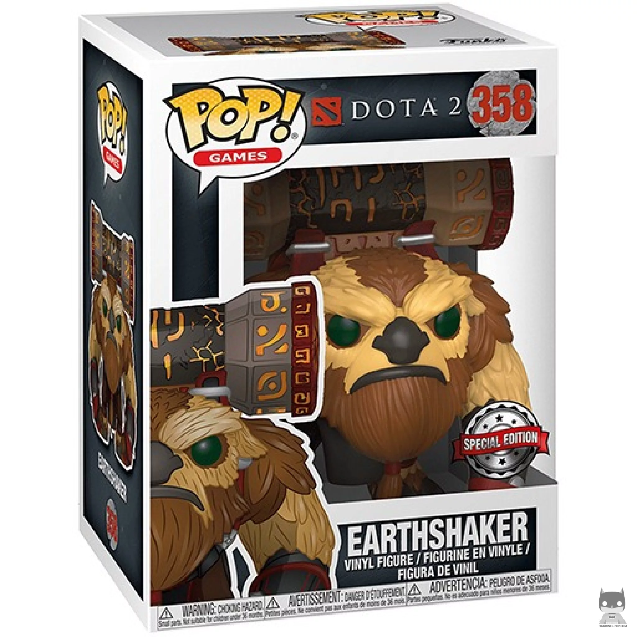 Earthshaker Funko Pop! figure in its box