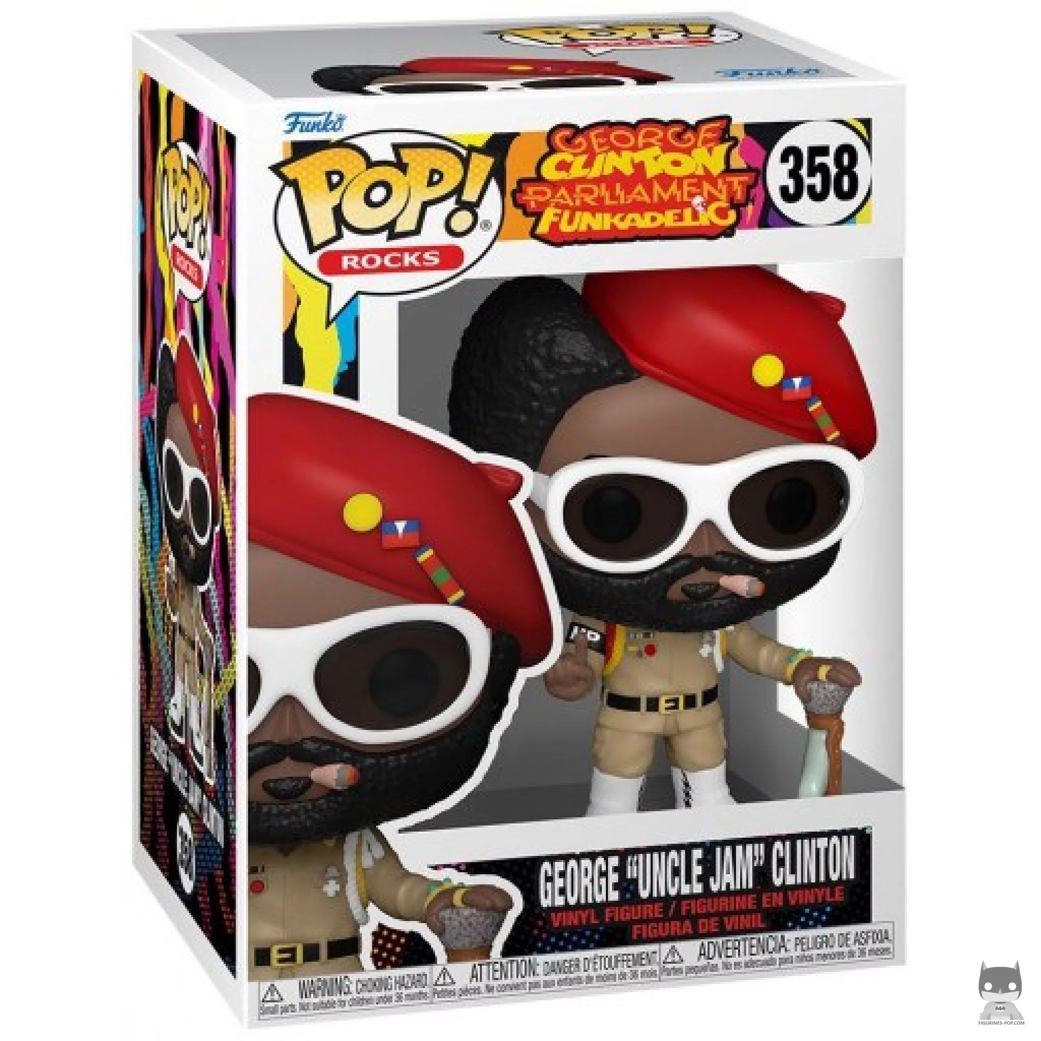 George "Uncle Jam" Clinton Funko Pop! figure in its box
