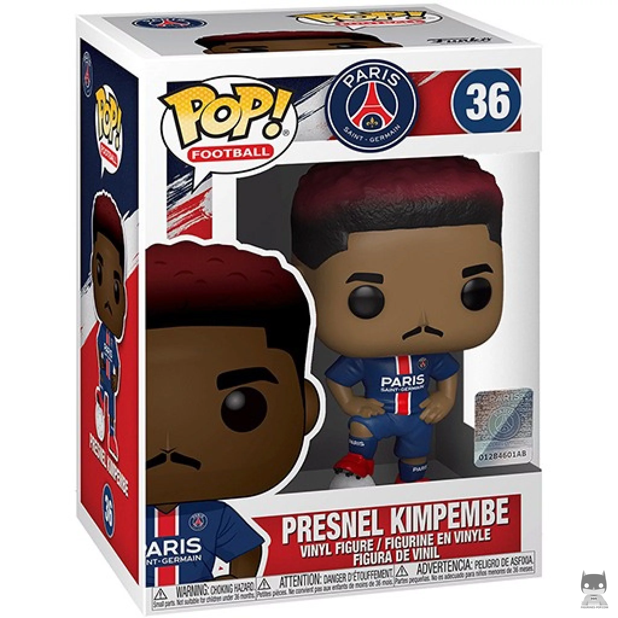 Presnel Kimpembe (Paris Saint-Germain) Funko Pop! figure in its box