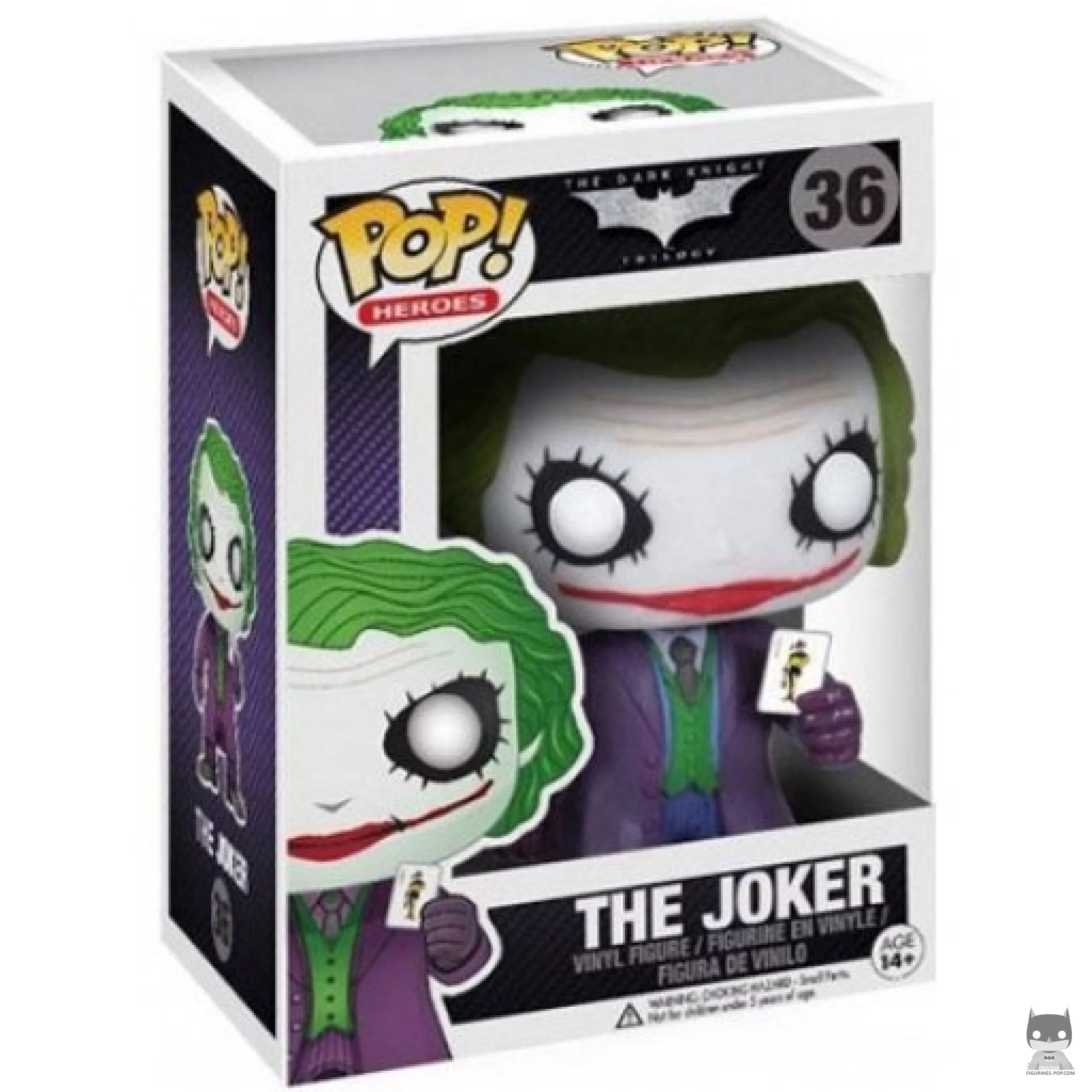 The Joker Funko Pop! figure in its box