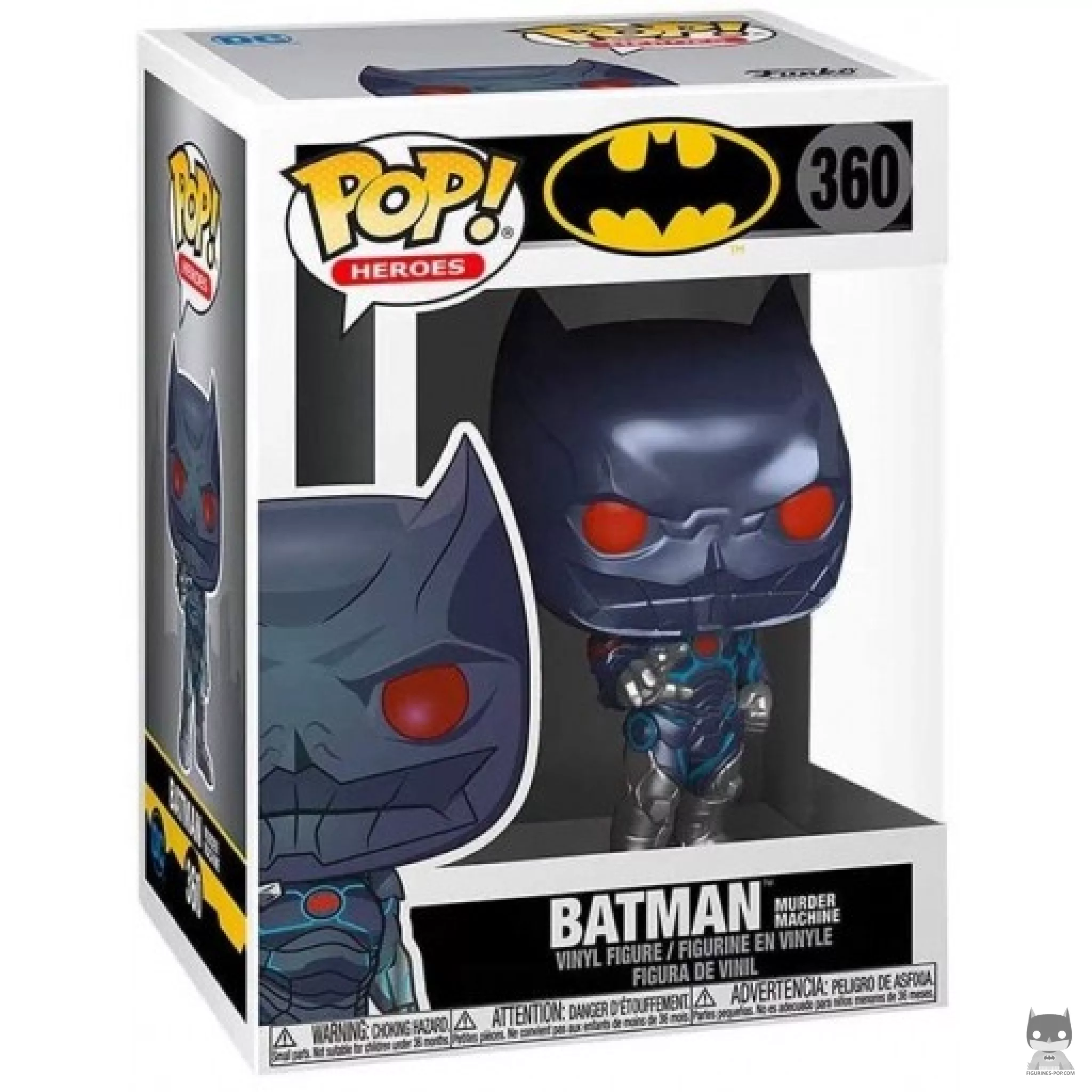 Batman Murder Machine Funko Pop! figure in its box