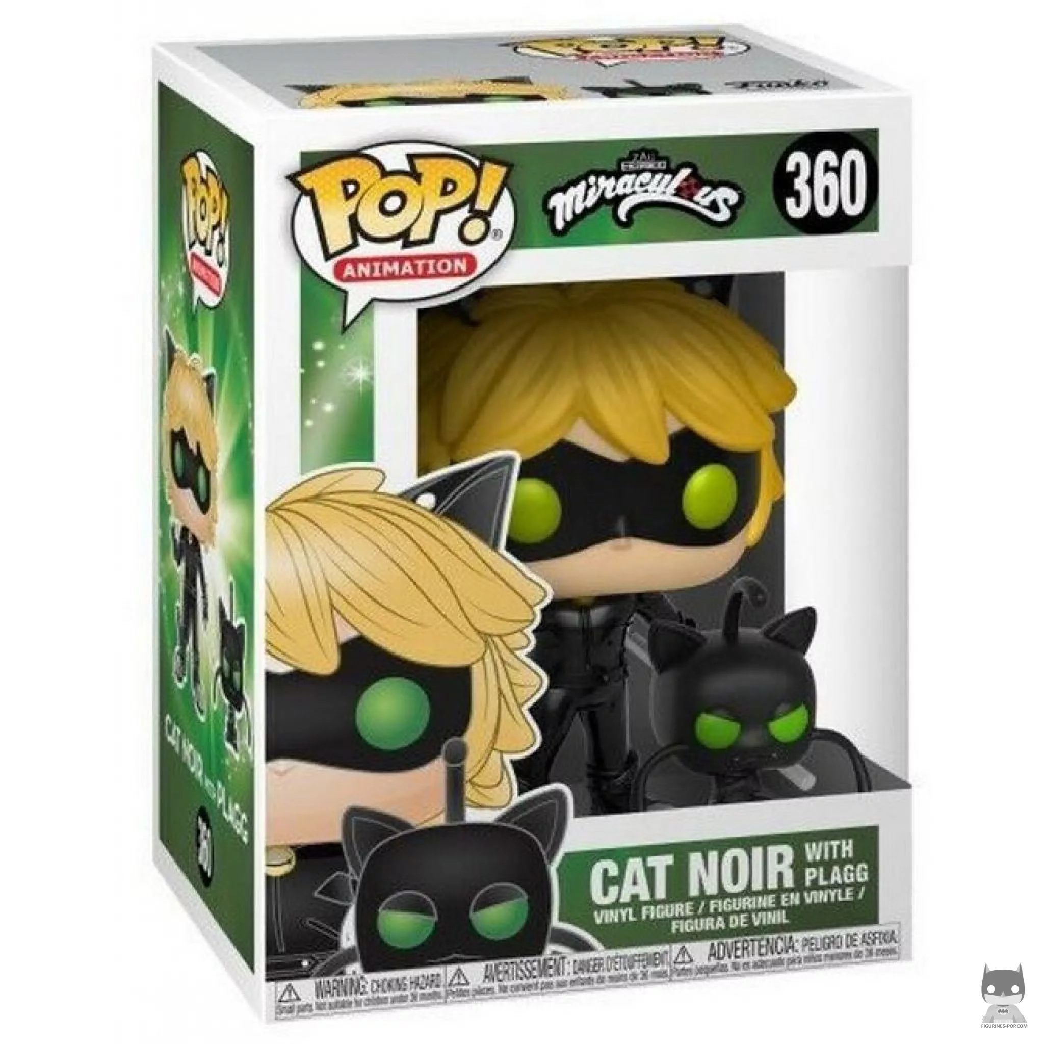 Cat Noir with Plagg Funko Pop! figure in its box