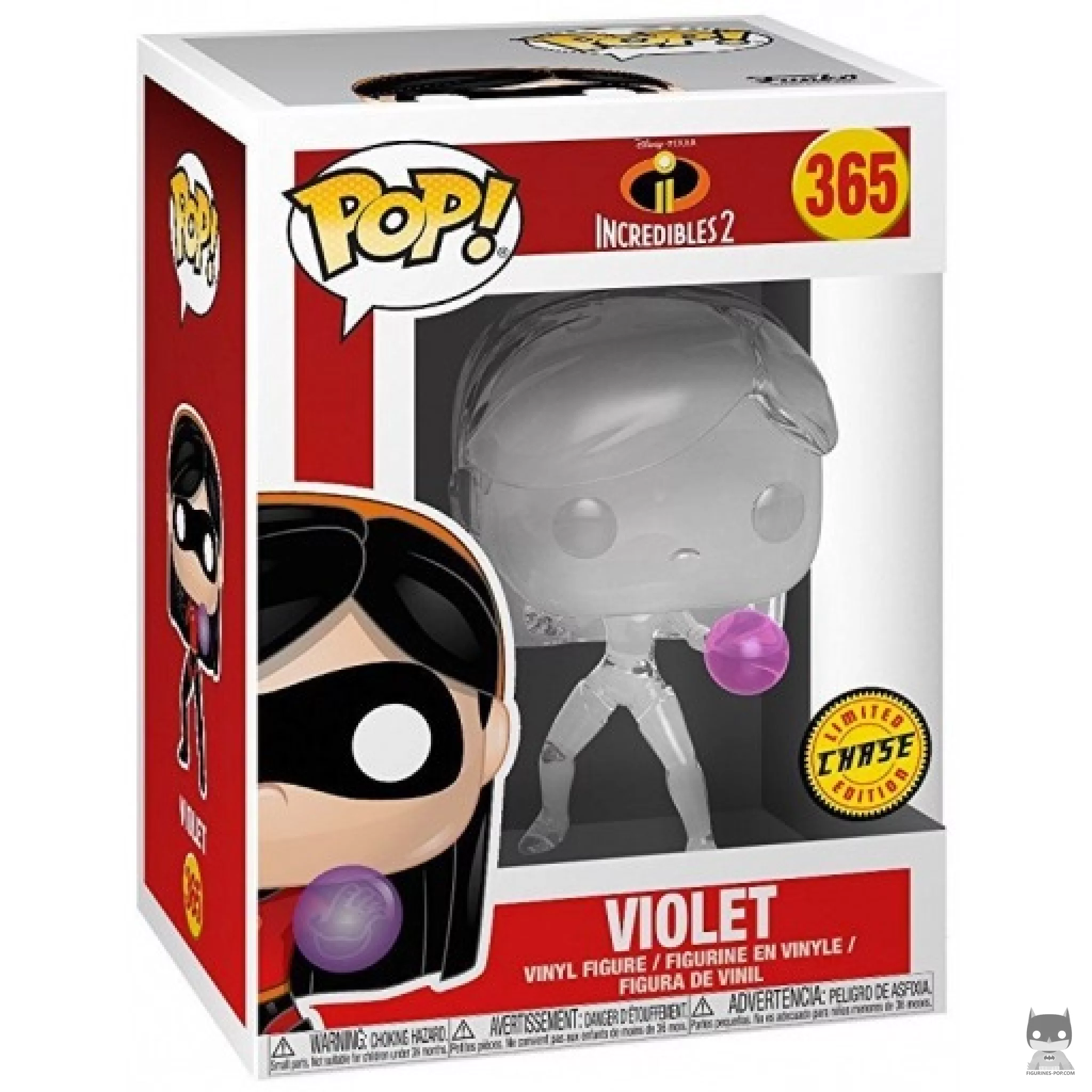 Violet (Chase) Funko Pop! figure in its box
