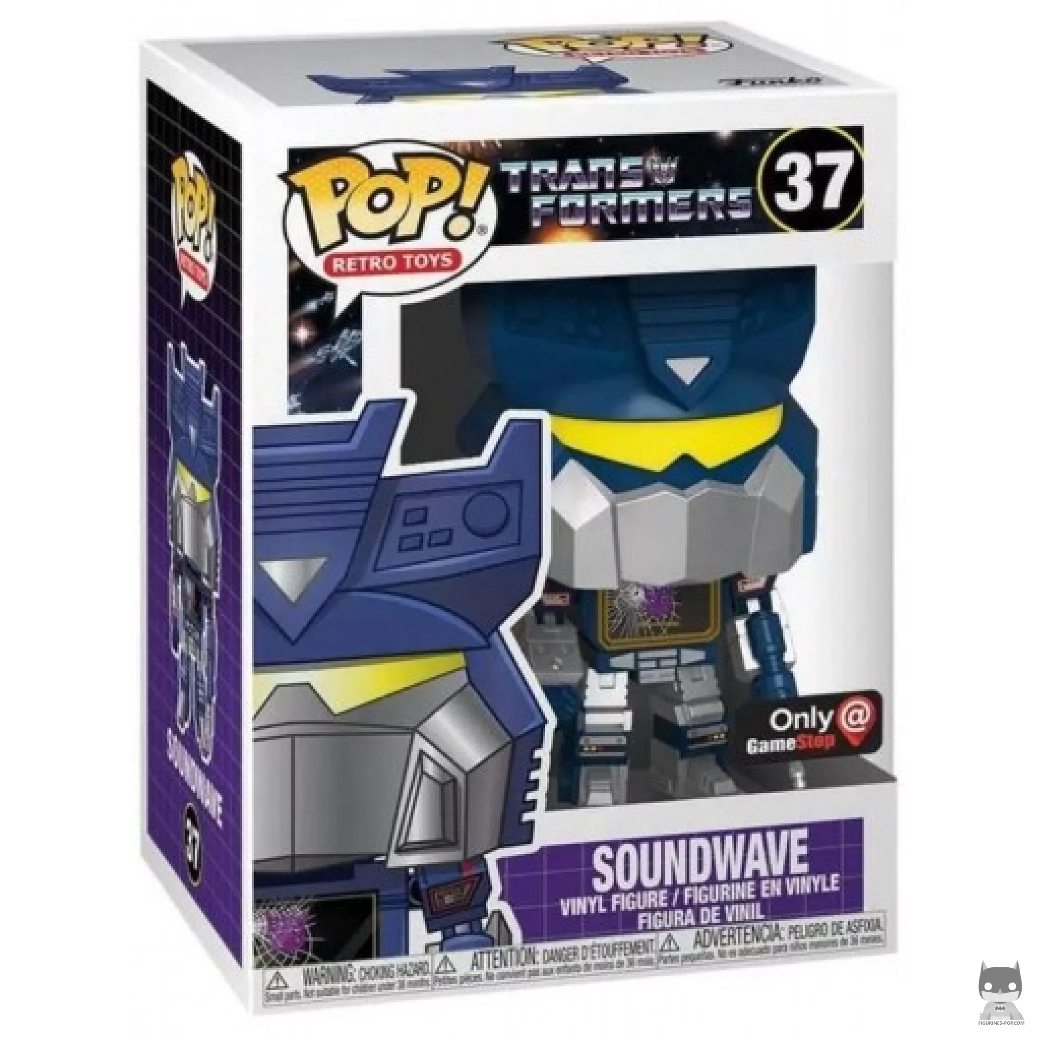 Soundwave Funko Pop! figure in its box