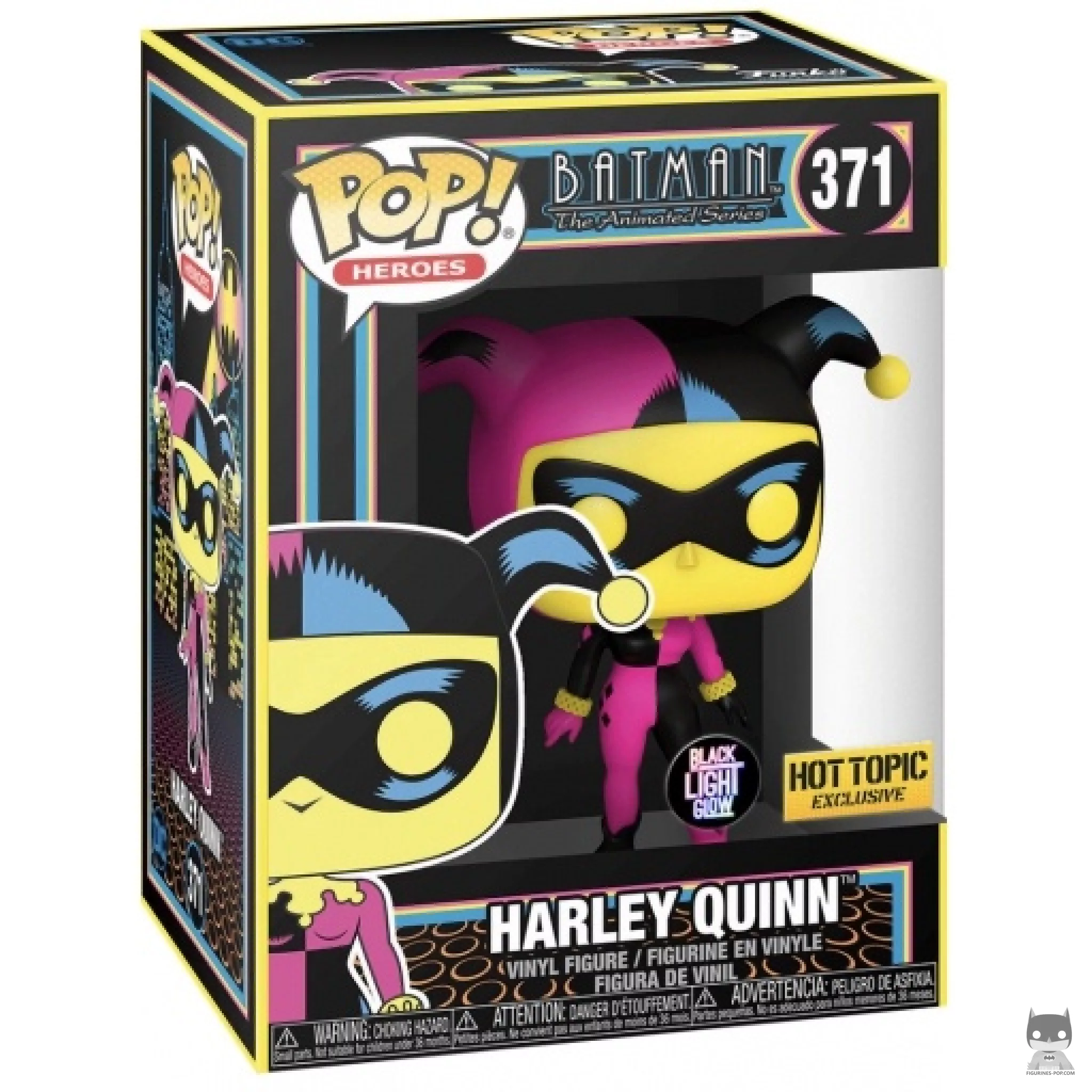 Harley Quinn (Blacklight) Funko Pop! figure in its box