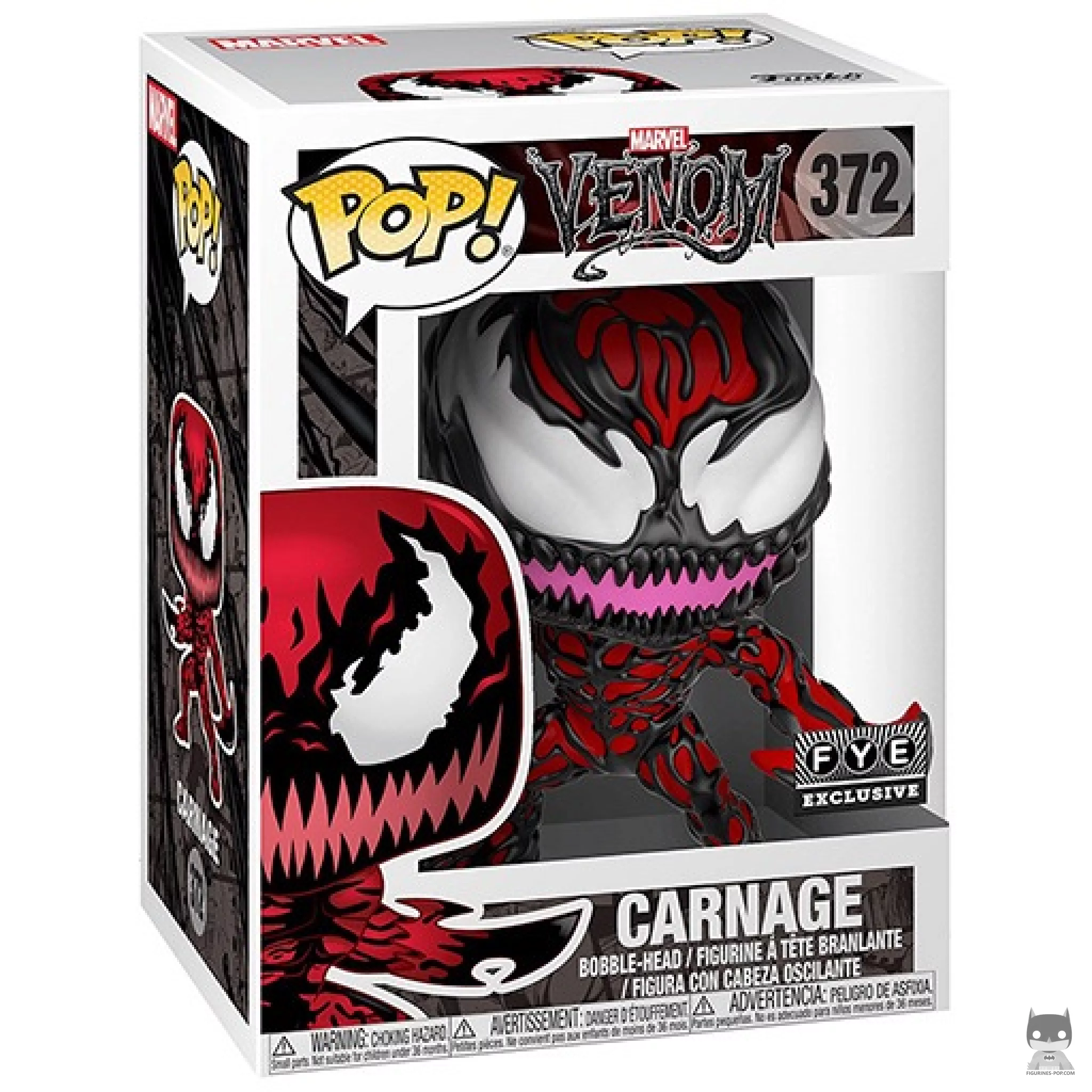 Carnage (with Axe) Funko Pop! figure in its box