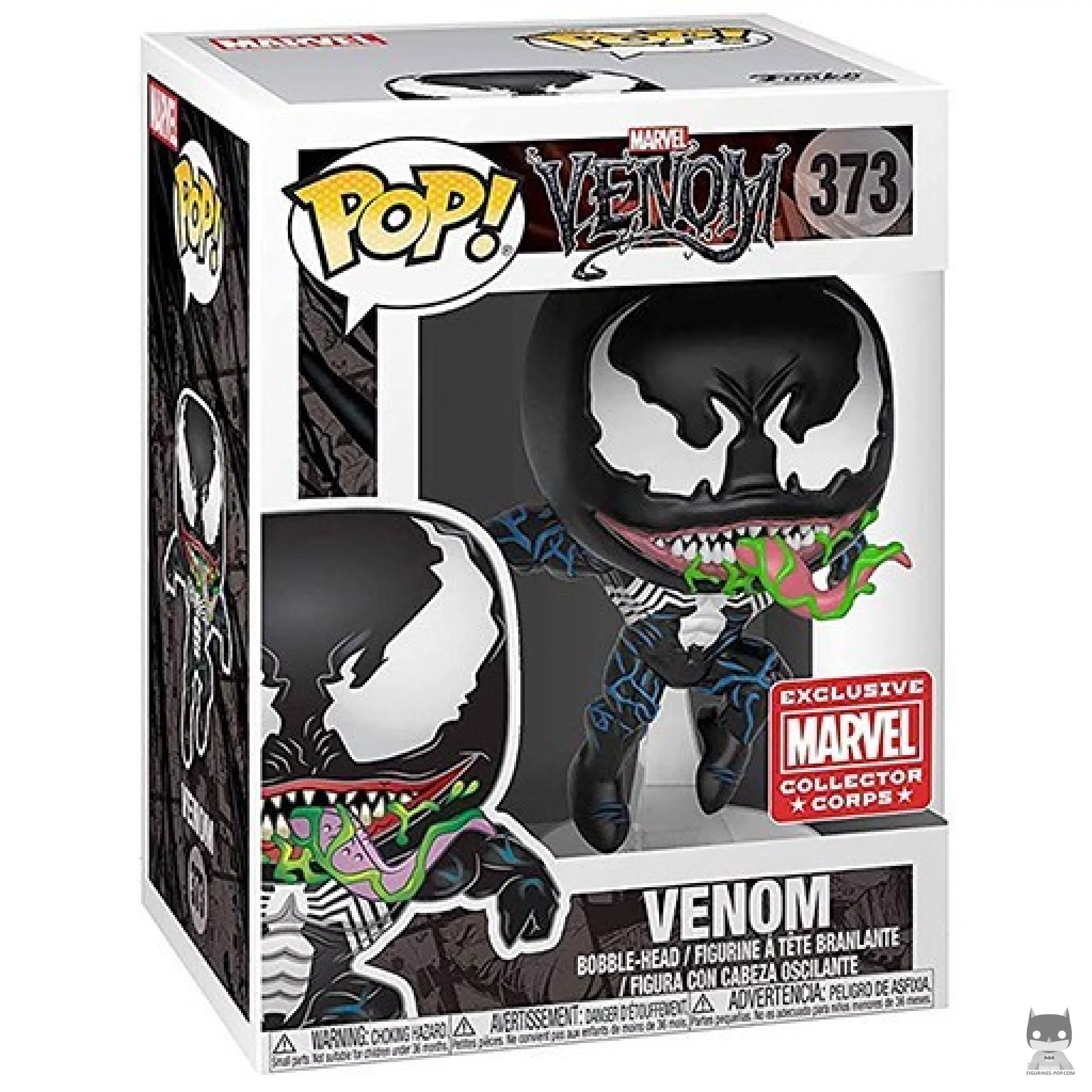 Venom (Leaping) Funko Pop! figure in its box