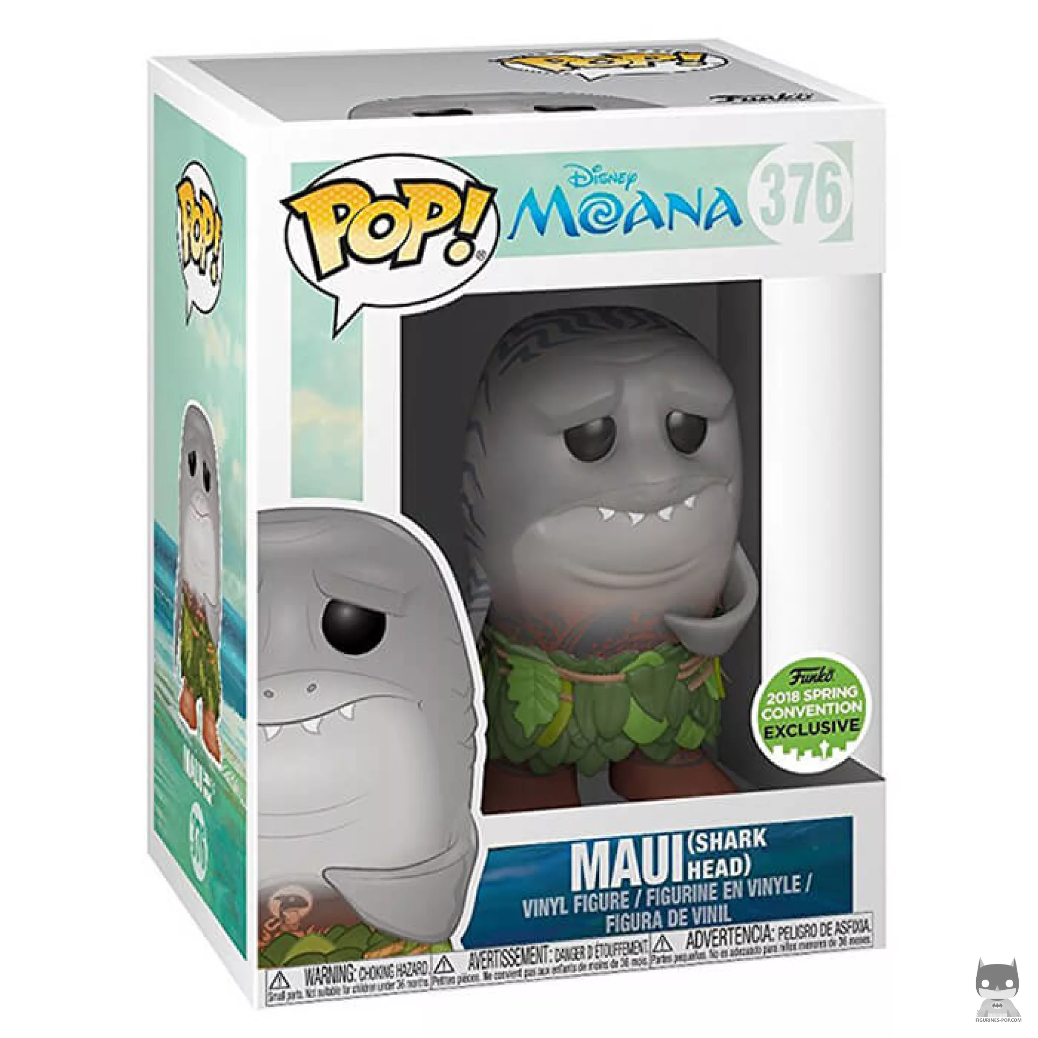 Maui (Shark Head) Spring Convention Funko Pop! figure in its box