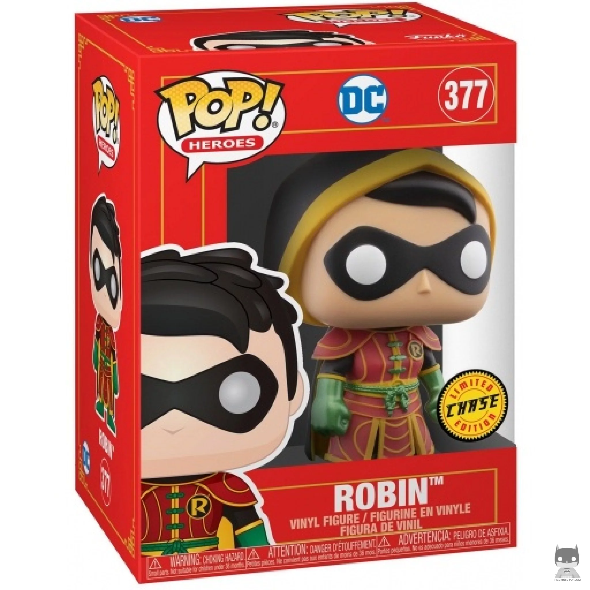 Robin (Chase) Funko Pop! figure in its box